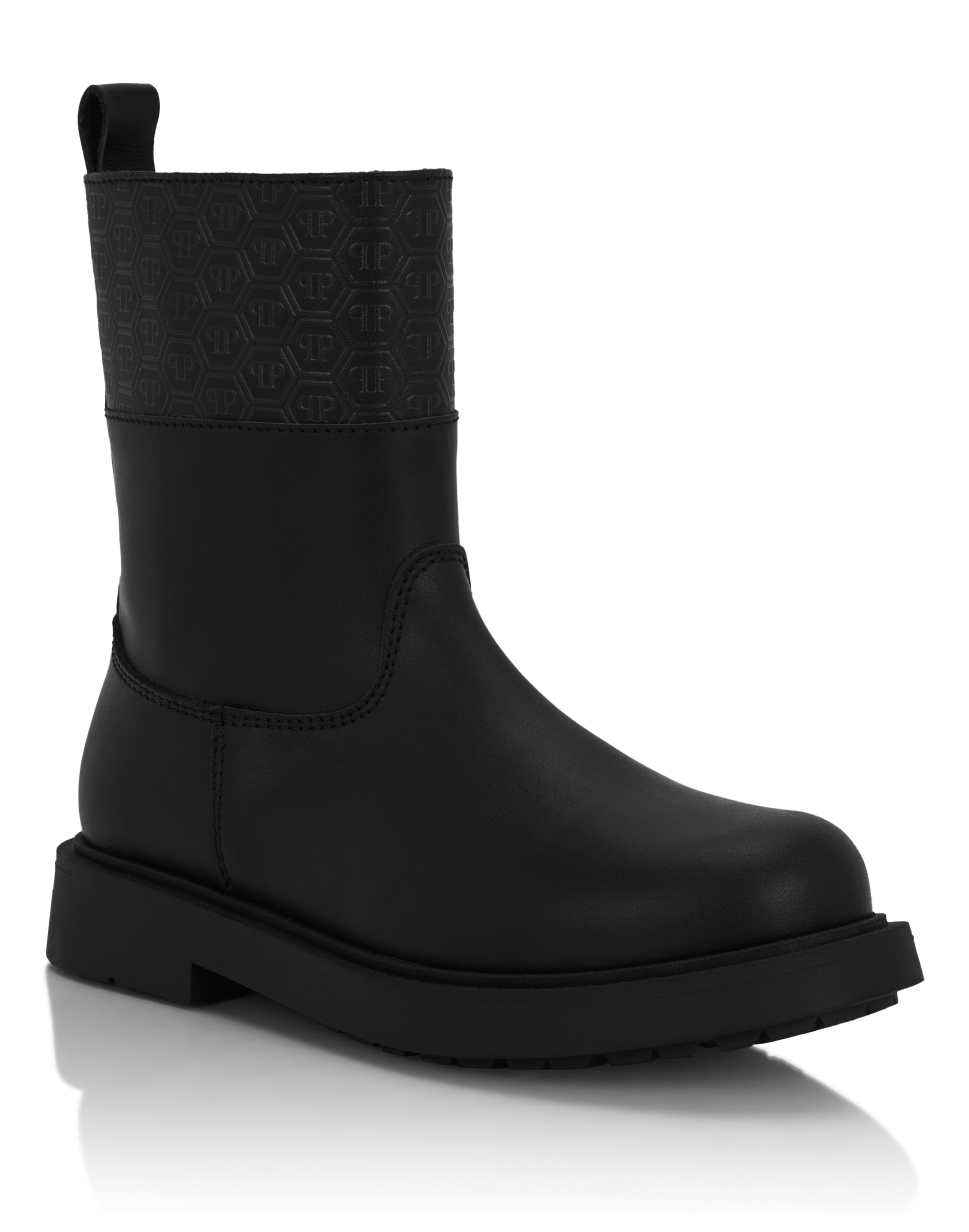PHILIPP PLEIN Bootsschuh »Leather Low Boots Monogram«