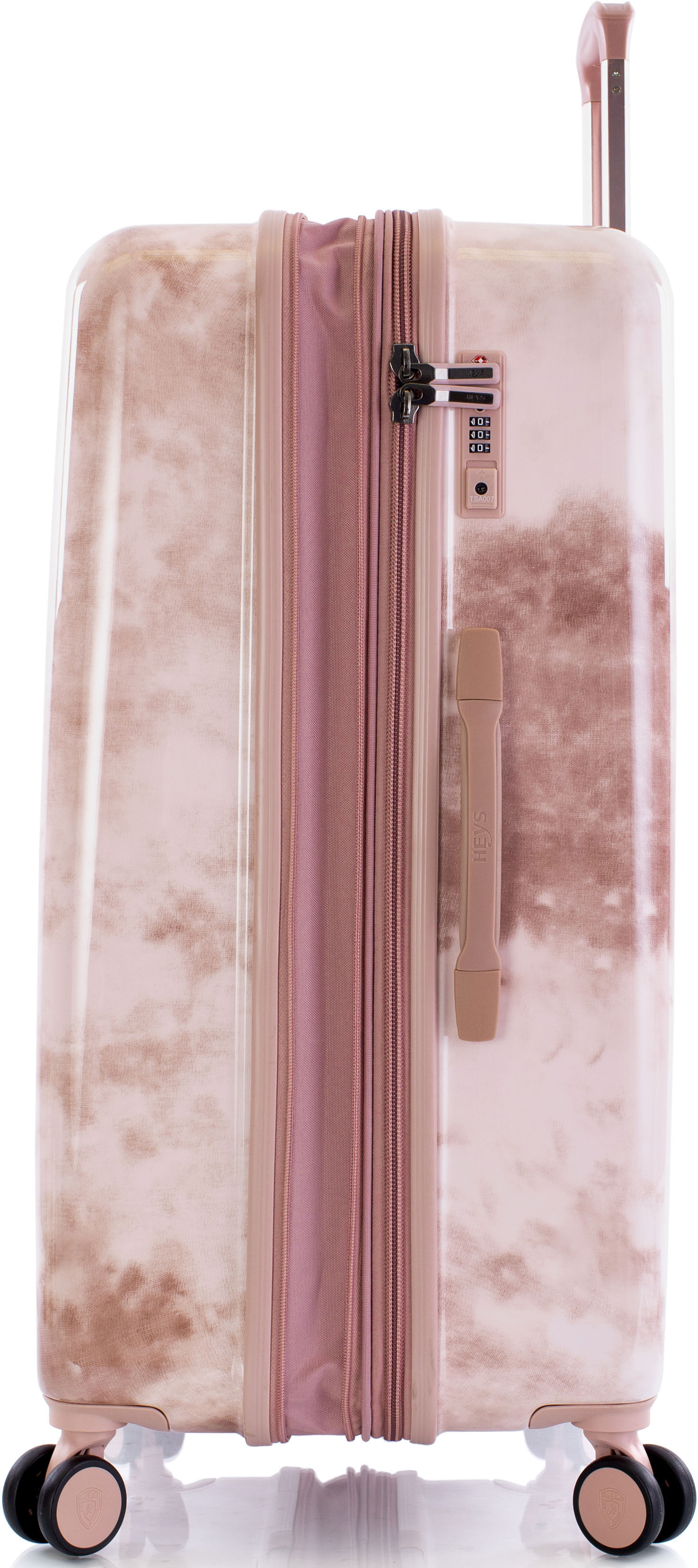 Thumbnail - Heys Hartschalen-Trolley "Tie-Dye pink, 76 cm", 4 Rollen, Heys x Joachim Llambi Hartschalen-Koffer Volumenerweiterung
