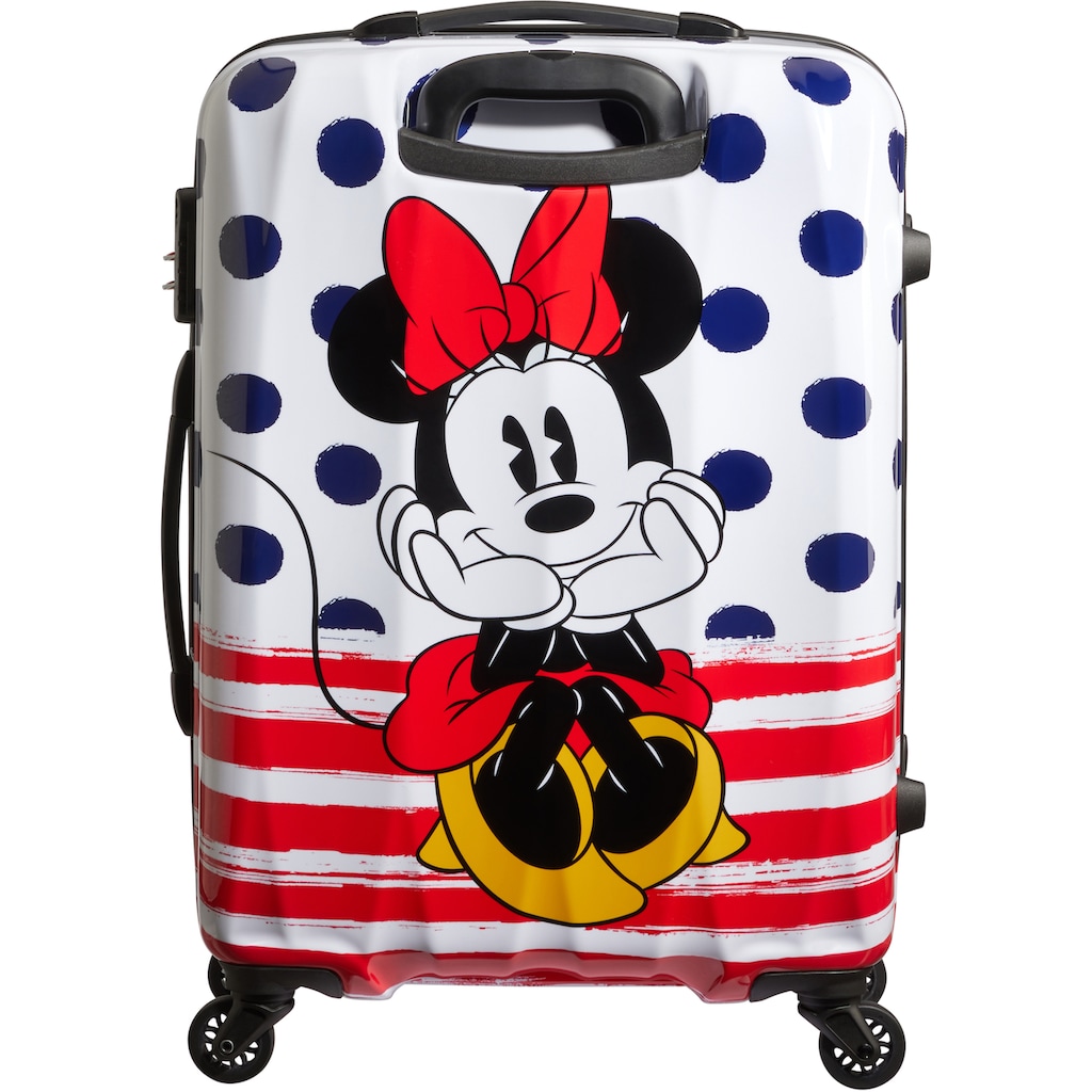 American Tourister® Hartschalen-Trolley »Disney Legends, Minnie Blue Dots, 65 cm«, 4 Rollen