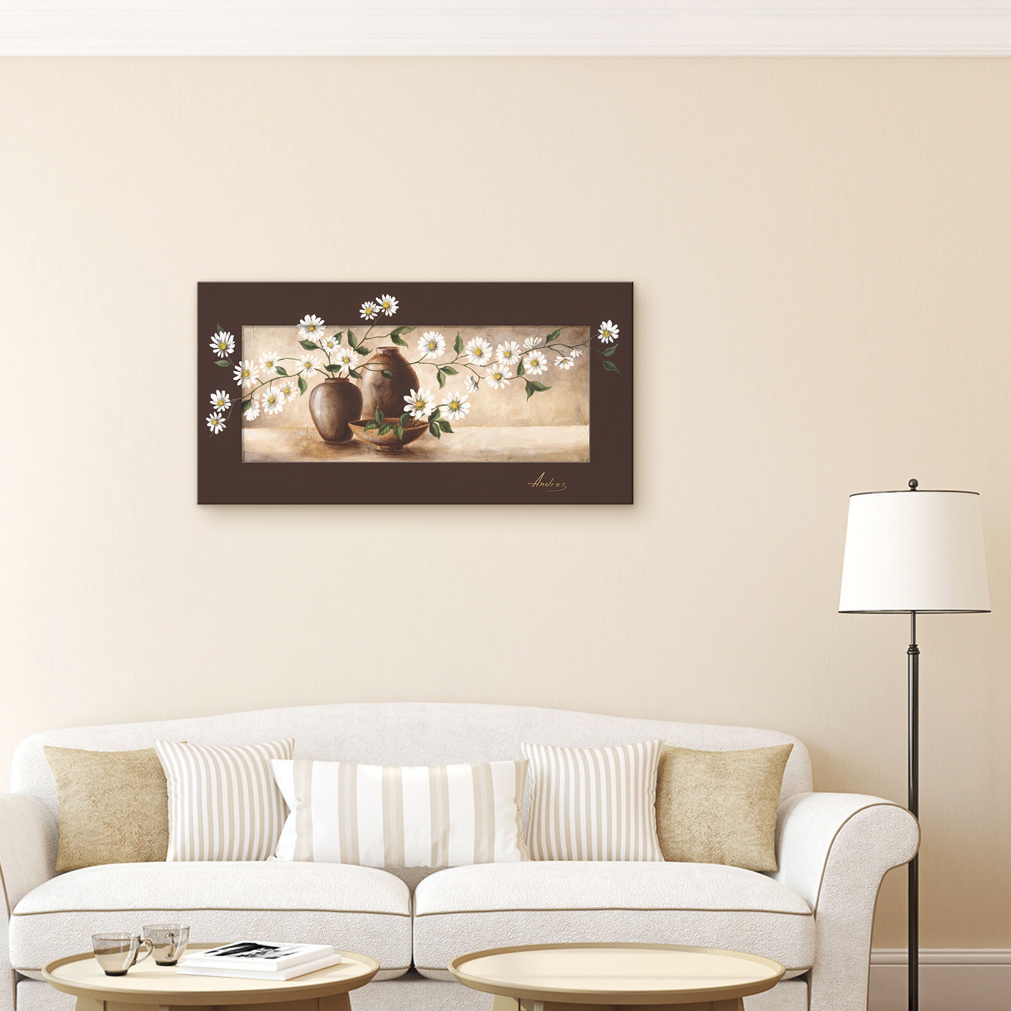Artland Wandbild »Stillleben mit Margeriten«, Vasen & Töpfe, (1 St.)