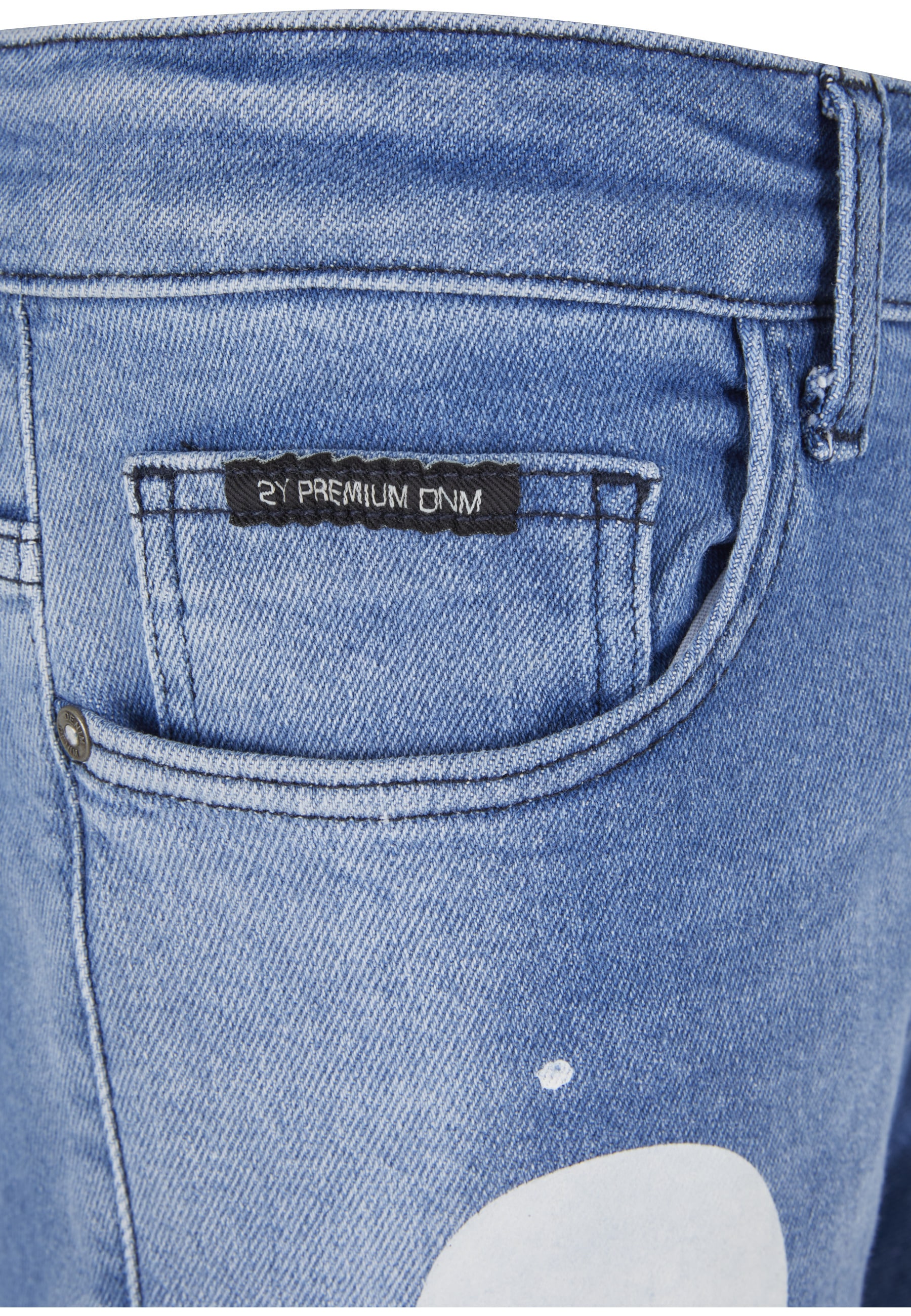 2Y Premium Stoffhose »2Y Premium Herren 2Y Skinny Fit Pocket Cargo Skull Jeans«