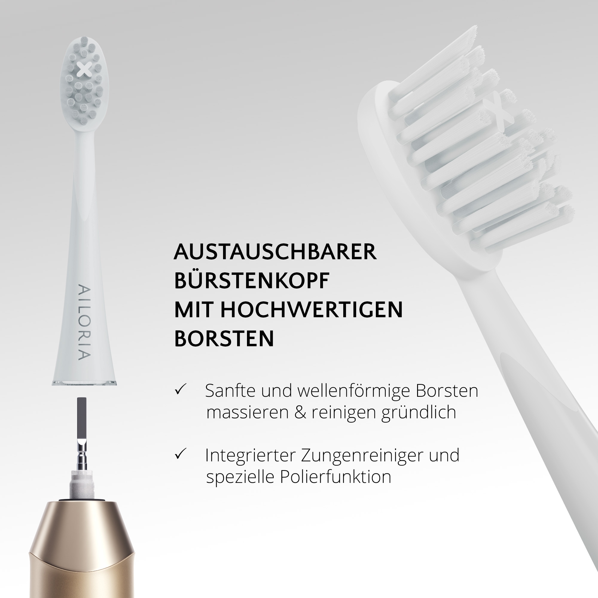AILORIA Schallzahnbürste »USB-Schallzahnbürste SHINE BRIGHT«