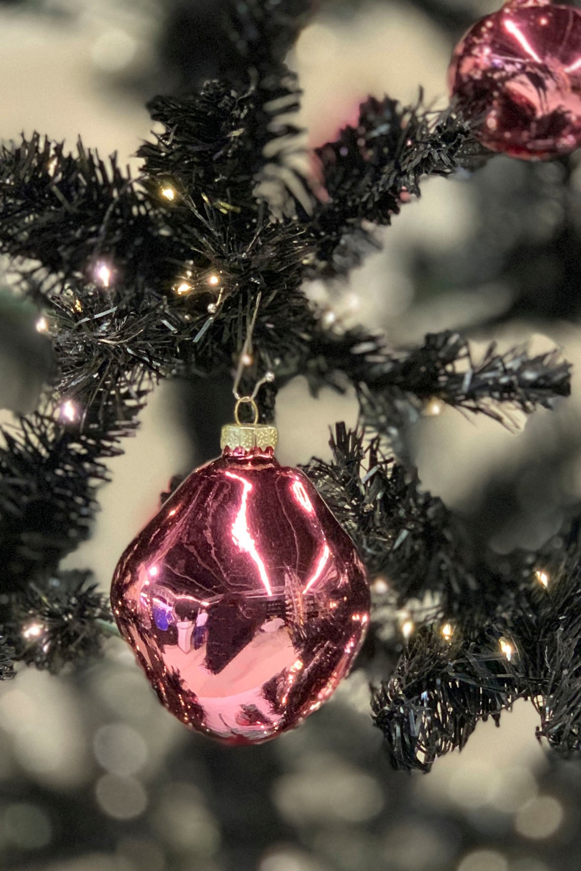 Leonique Weihnachtsbaumkugel »Birdelle glänzend, Weihnachtsdeko, Christbaumschmuck, Christbaumkugeln«, (Set, 6 St.), Baumkugeln in organischer Form, Ø ca. 8 cm, organische Kugeln aus Glas