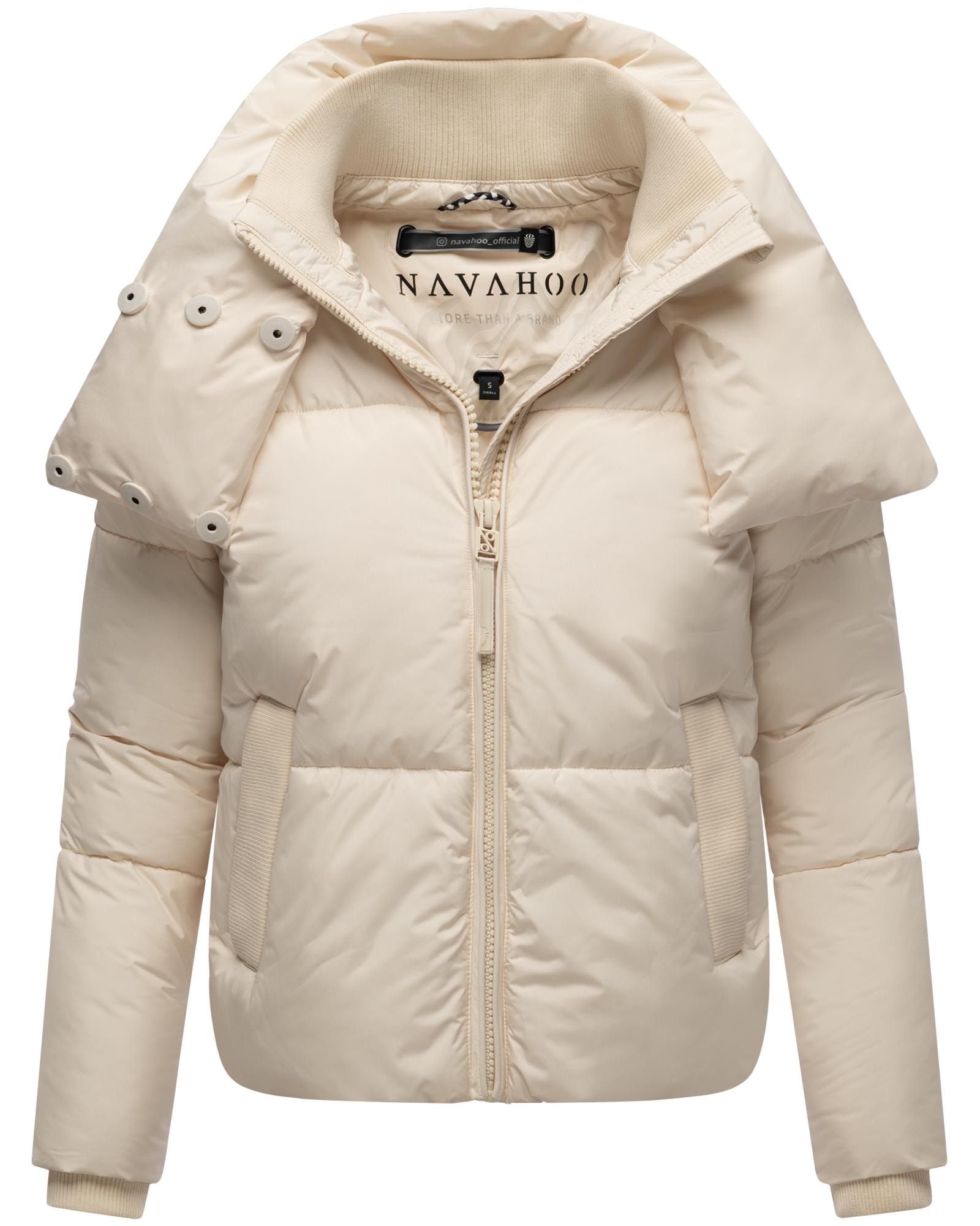 Navahoo Outdoorjacke »Traumelfe 14«, ohne Kapuze, Winter Steppjacke mit hohem Kragen