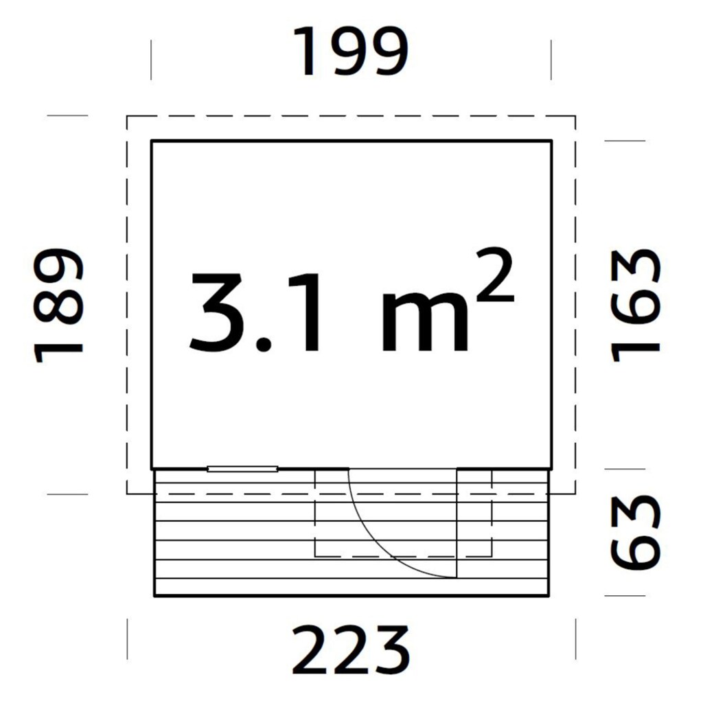 Palmako Spielhaus »Harry 3,1 m²«