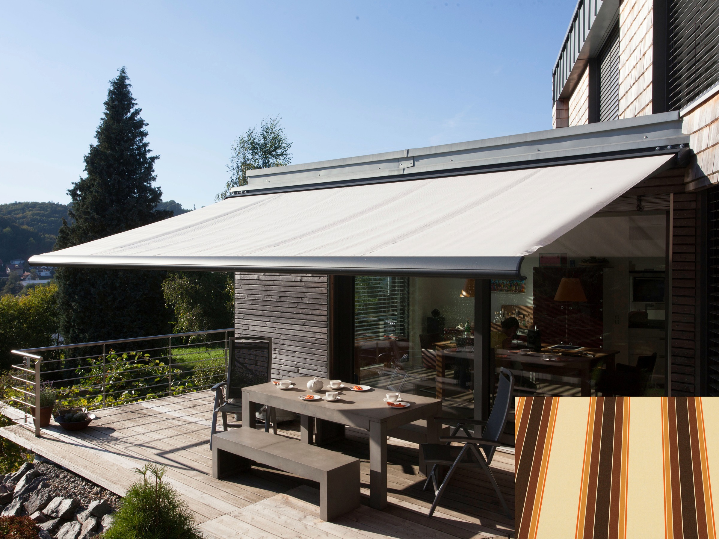 Wismar Kassettenmarkise "Classic S-Compact" Breite: 550 cm, Ausfall: 300 cm günstig online kaufen