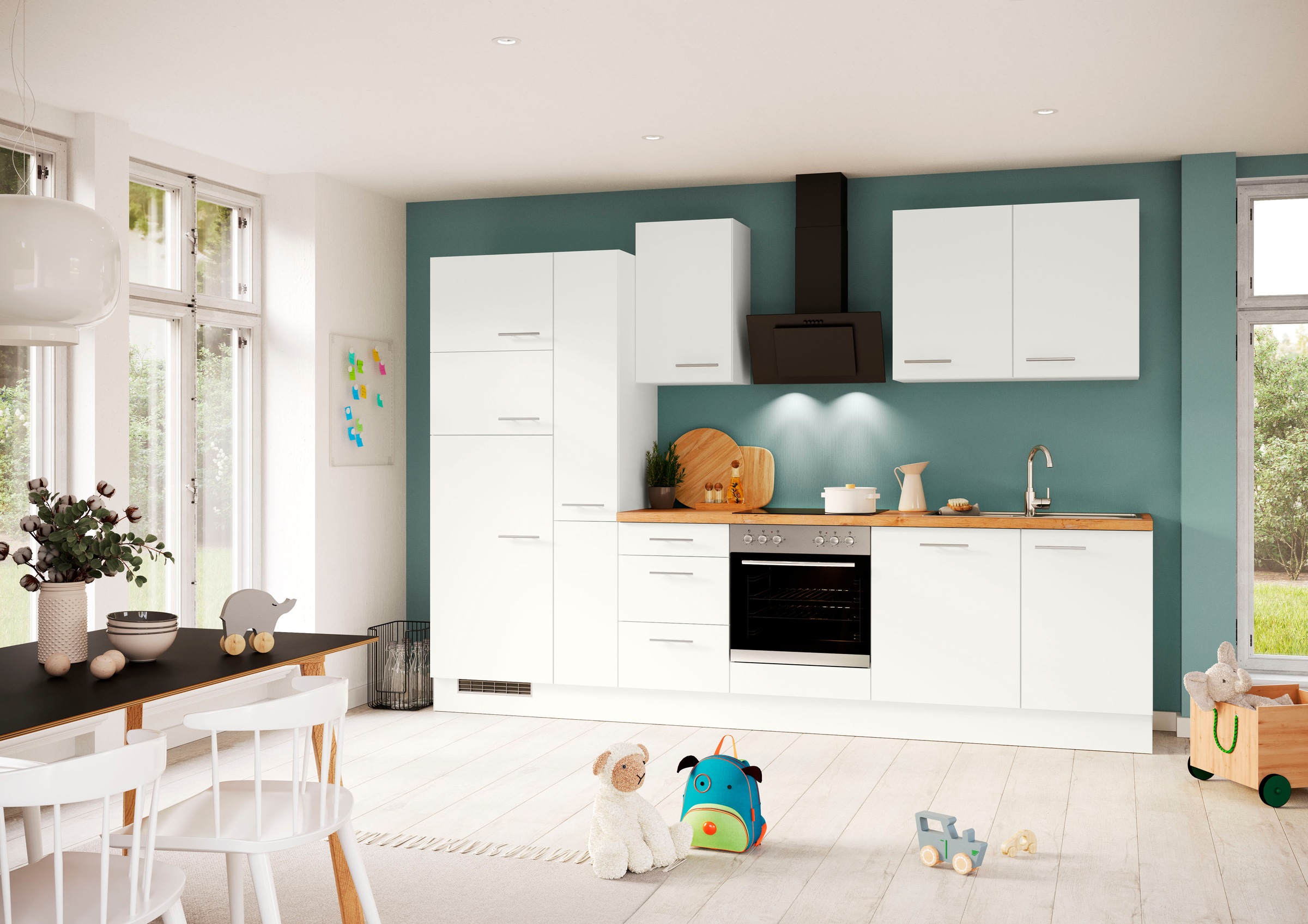 IMPULS KÜCHEN ""Valencia", Ausrichtung wählbar, Schubkästen mit Soft-Close, günstig online kaufen