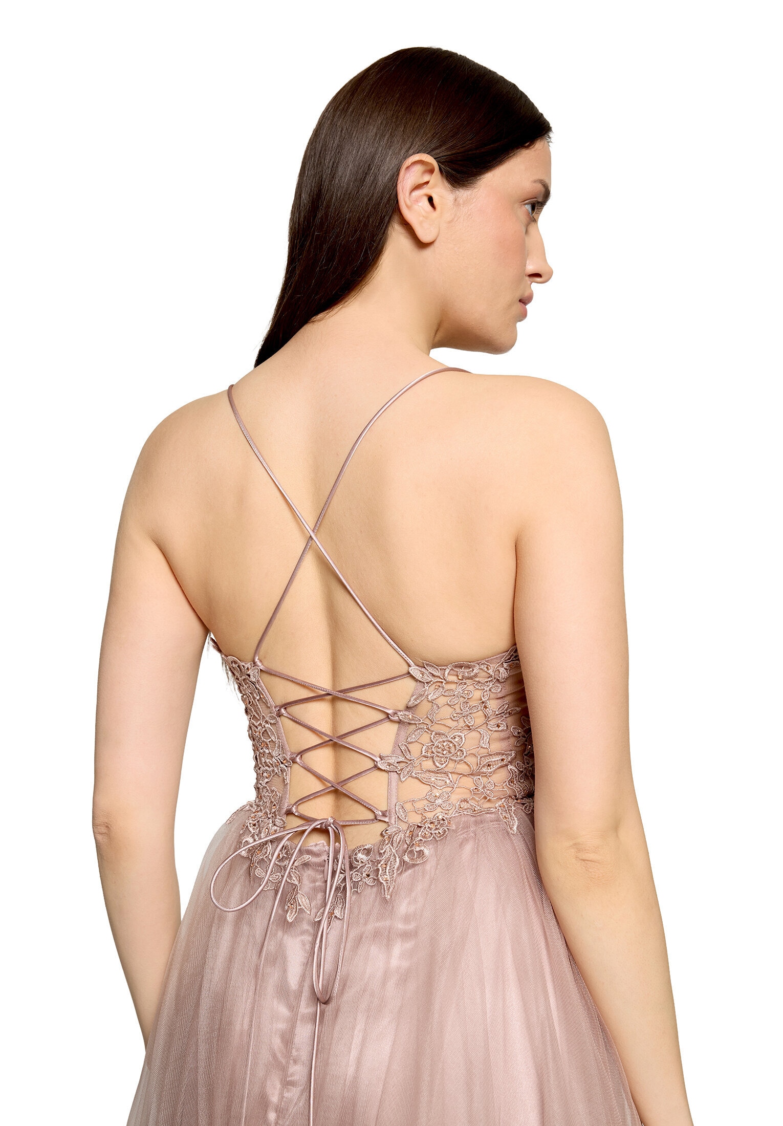 Vera Mont Abendkleid »Damen mit Stickerei« Ohne Tasche Rückenfrei