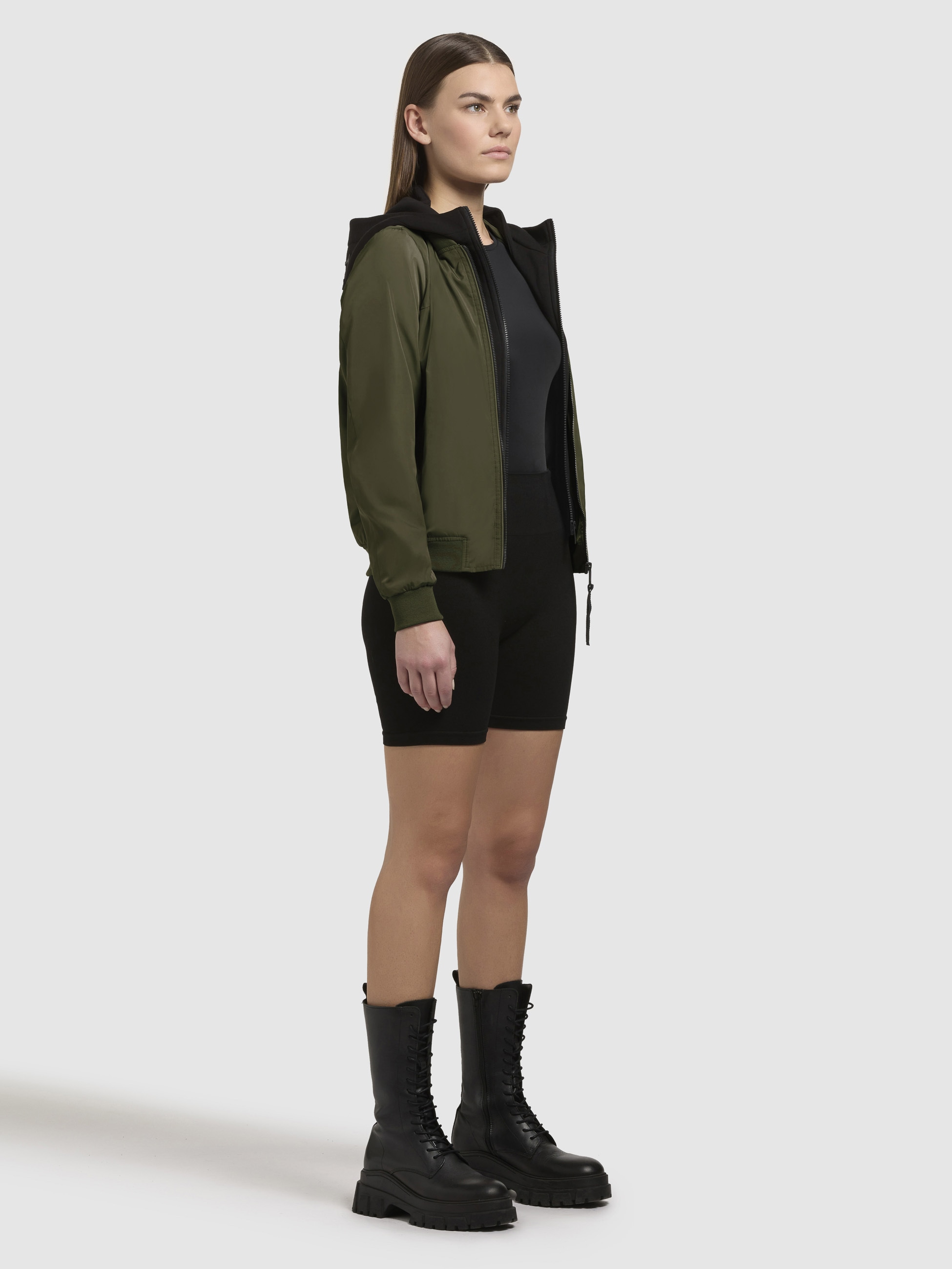 khujo Bomberjacke »SEEAM«, mit Kapuze