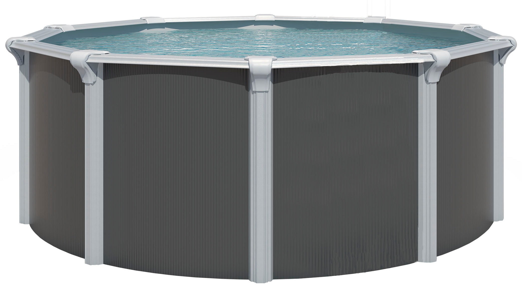 KWAD Rundpool "Green line Evolution" 3,6x1,32 Design Folie in blau, sand oder grau erhältlich