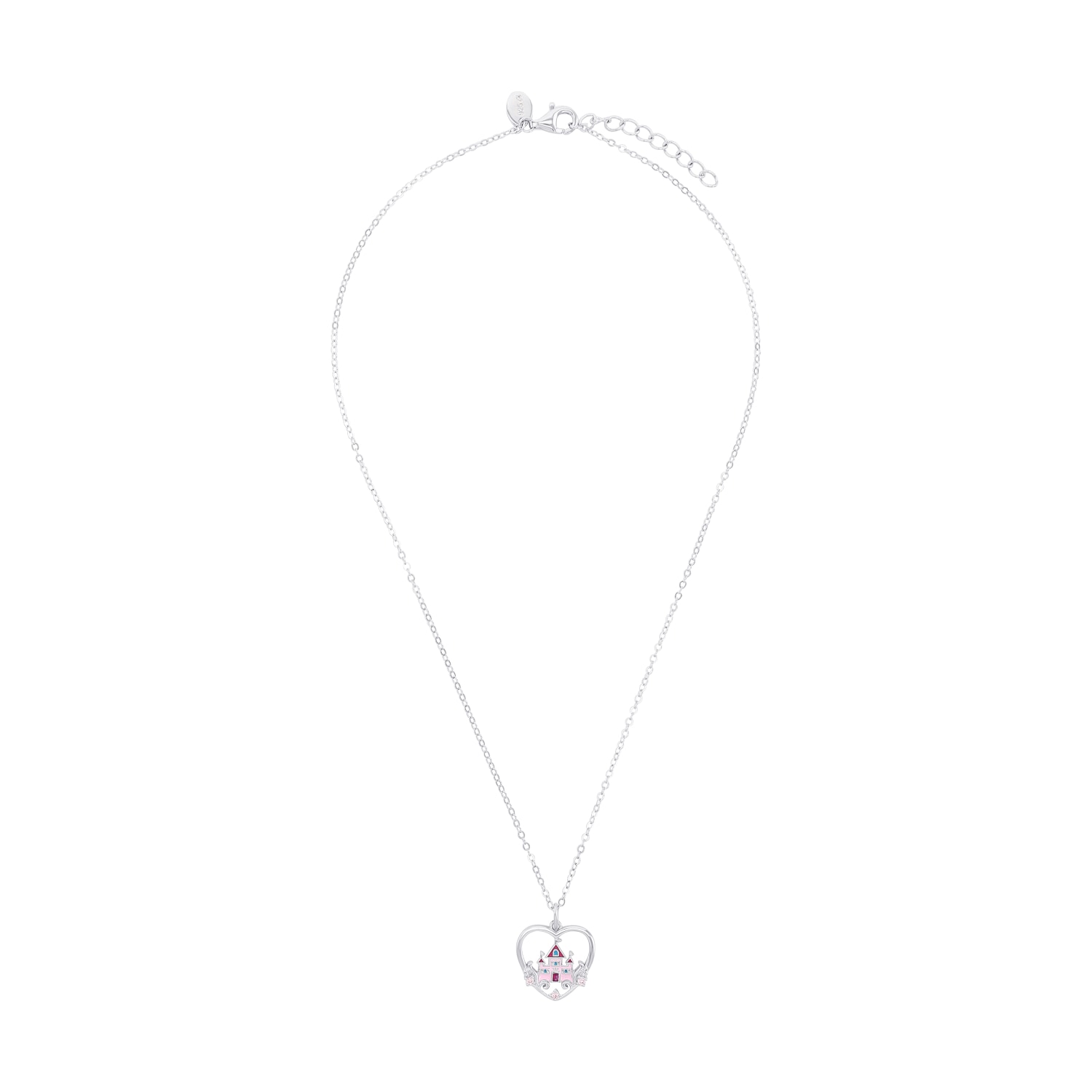 Prinzessin Lillifee Kette mit Anhänger »Herz/Schloss-Optik, 2039762«, mit Zirkonia (synth.)