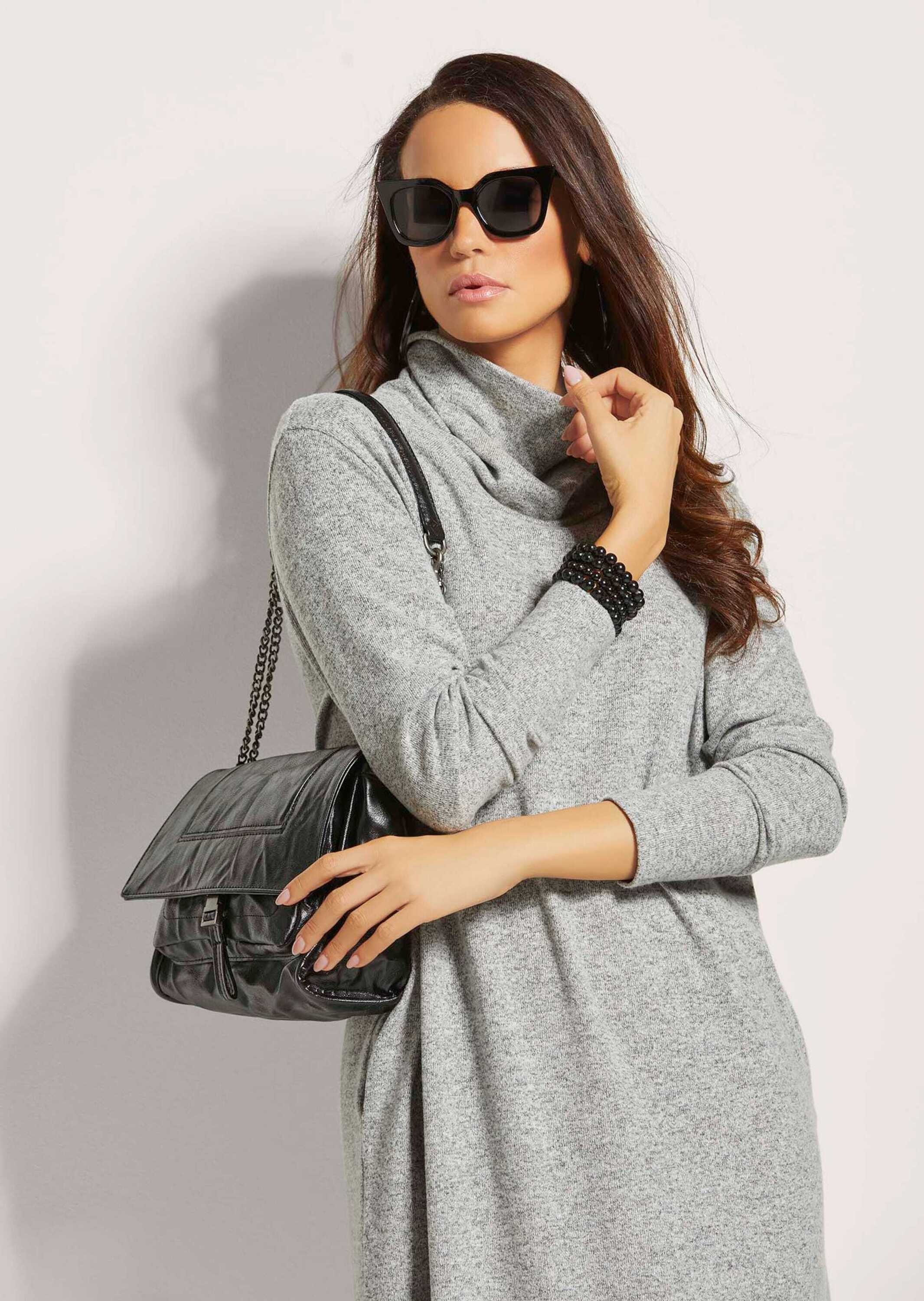 MADELEINE Sommerkleid »Kleid Rollkragen-Kleid in H-Linie«