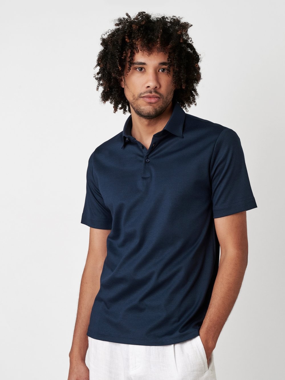 DESOTO Poloshirt »Essential Polo Kent 1/2«, Mit Rundhalsausschnitt