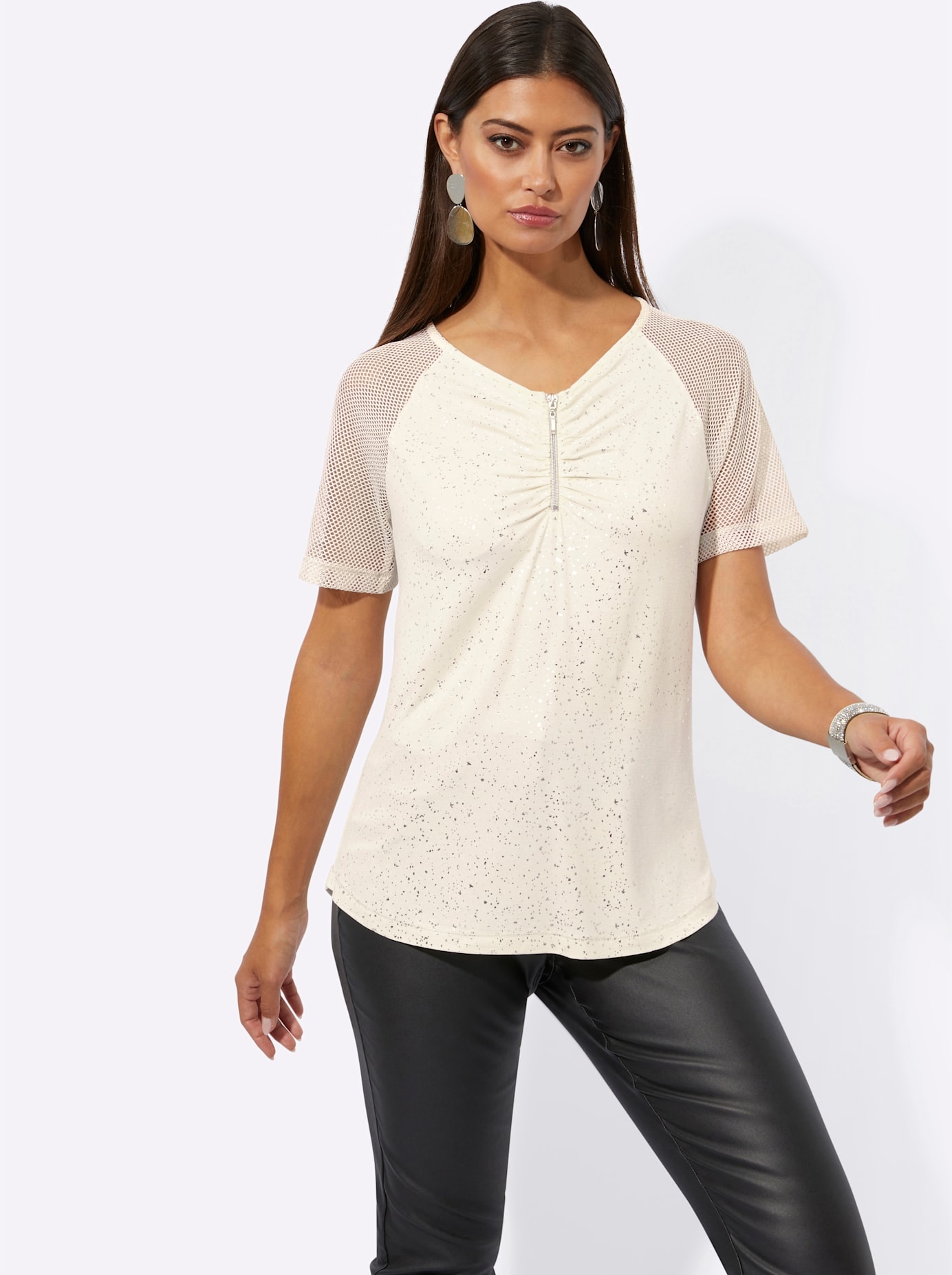 creation L Kurzarmshirt »Shirt«, (1 tlg.)