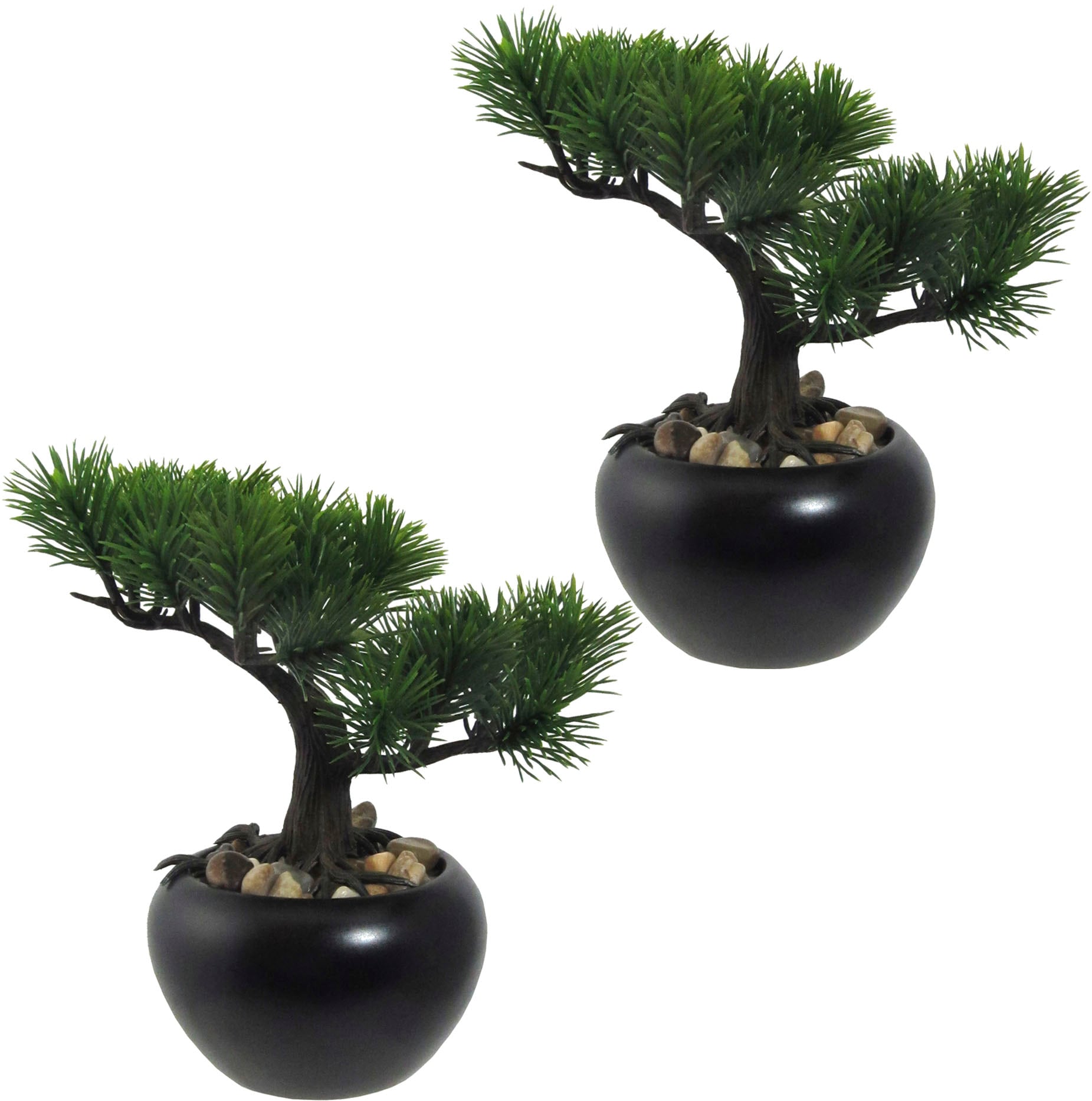 Creativ green Kunstbonsai "Bonsai Kiefer", mit Kies