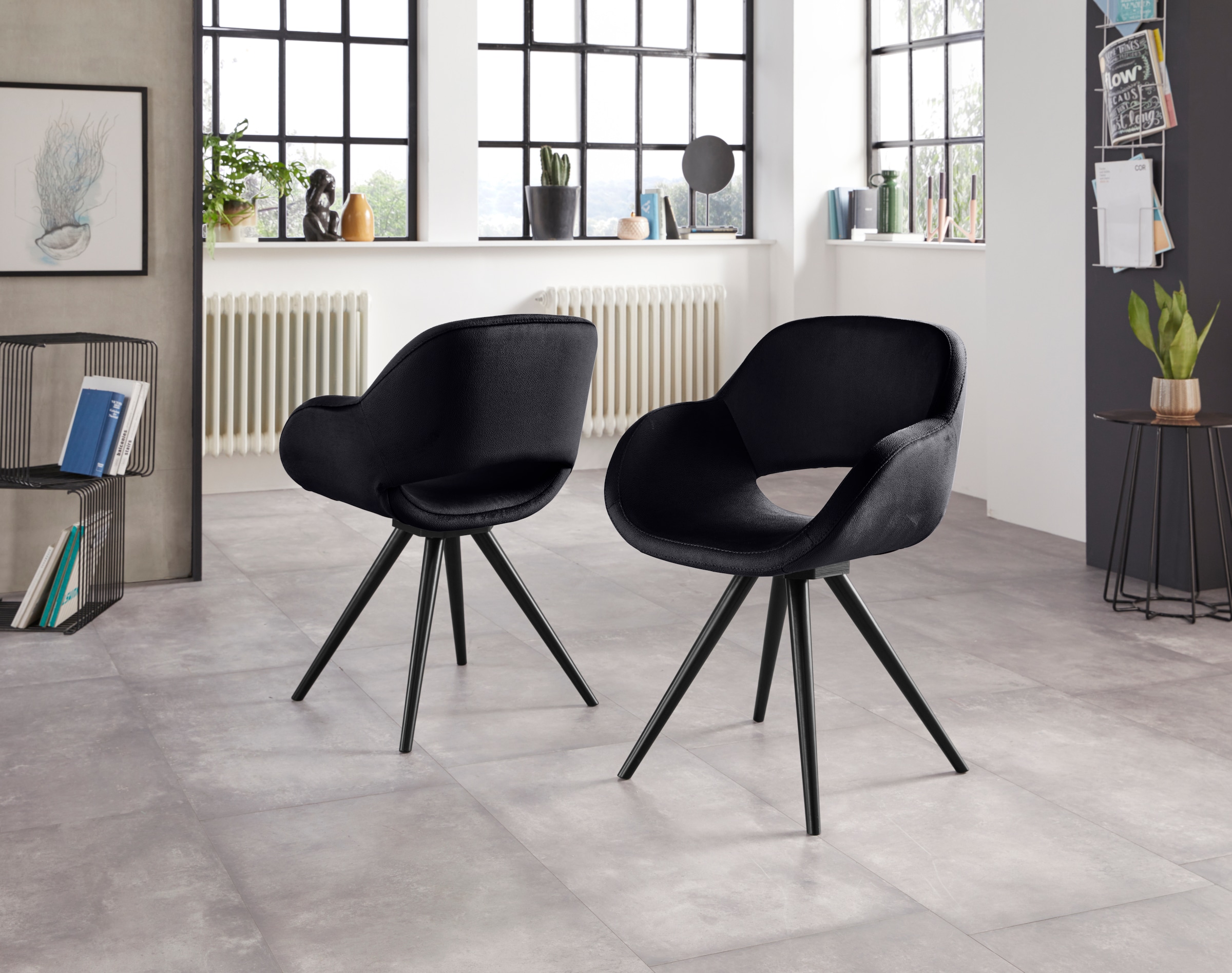 INOSIGN Armlehnstuhl "Aurora" (Set) 2 Stk.Gestell aus Massivholz Buche in s günstig online kaufen