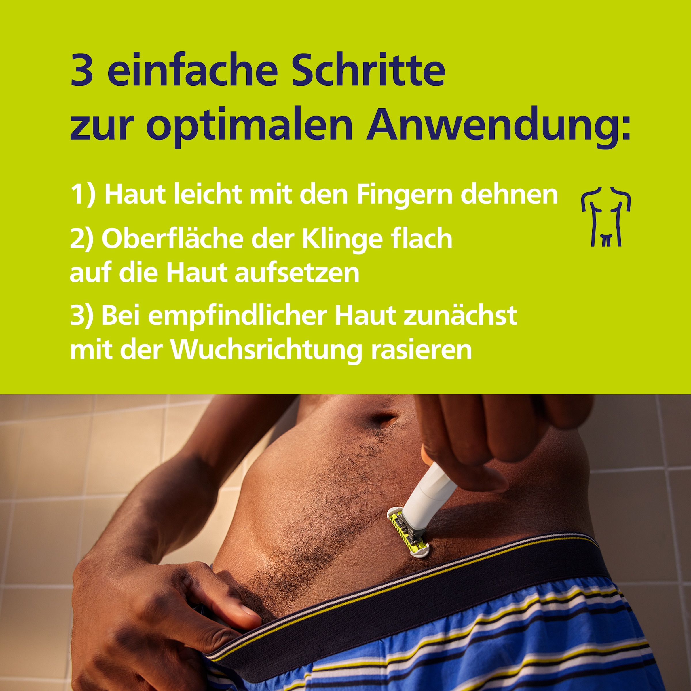 Philips Elektrorasierer »OneBlade Intimate QP1930/30« 1 Stk. Aufsätze mit Konturenfolgetechnologie, nass und trocken verwendbar