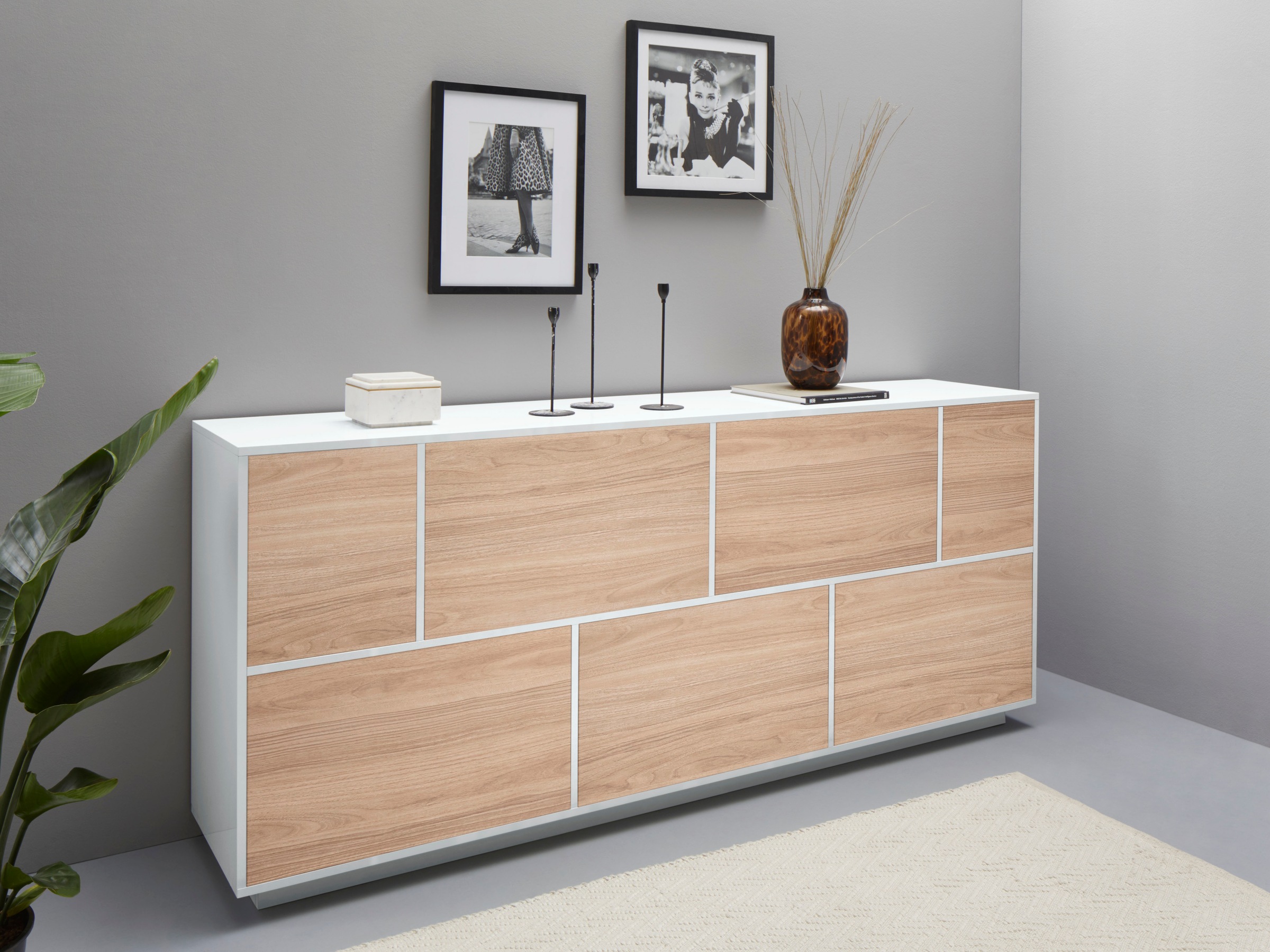 Home affaire Sideboard "bloom" Breite ca . 200 cm günstig online kaufen