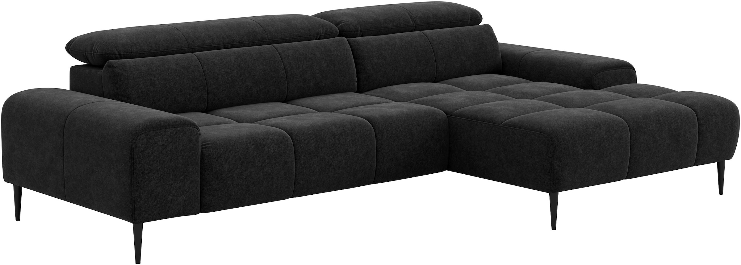 COTTA Ecksofa »Theo L-Form, B: 290 cm« mit Kopfteilverstellung, optional Sitztiefenverstellung