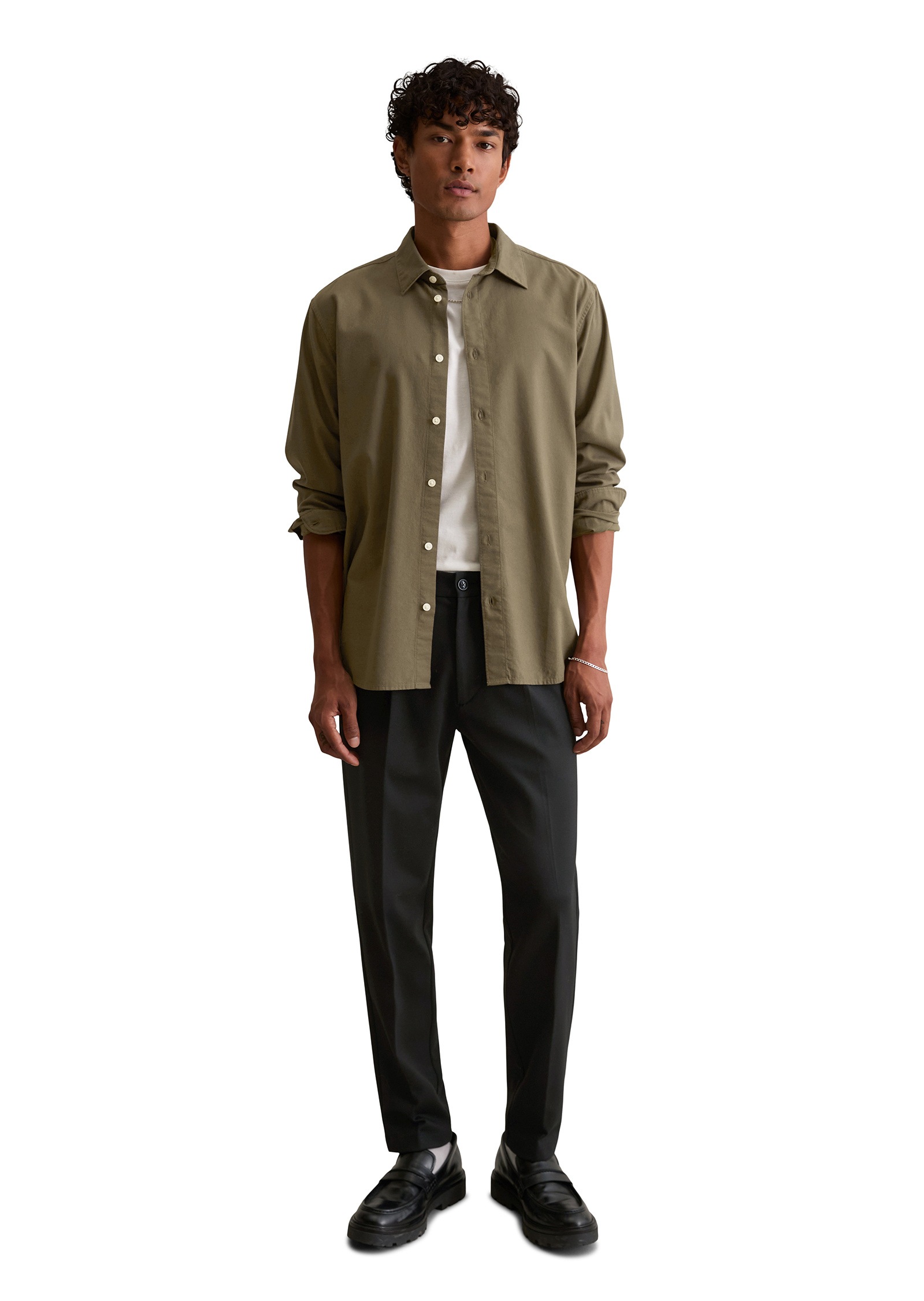 Marc O'Polo DENIM Langarmhemd »aus reiner Bio-Baumwolle«