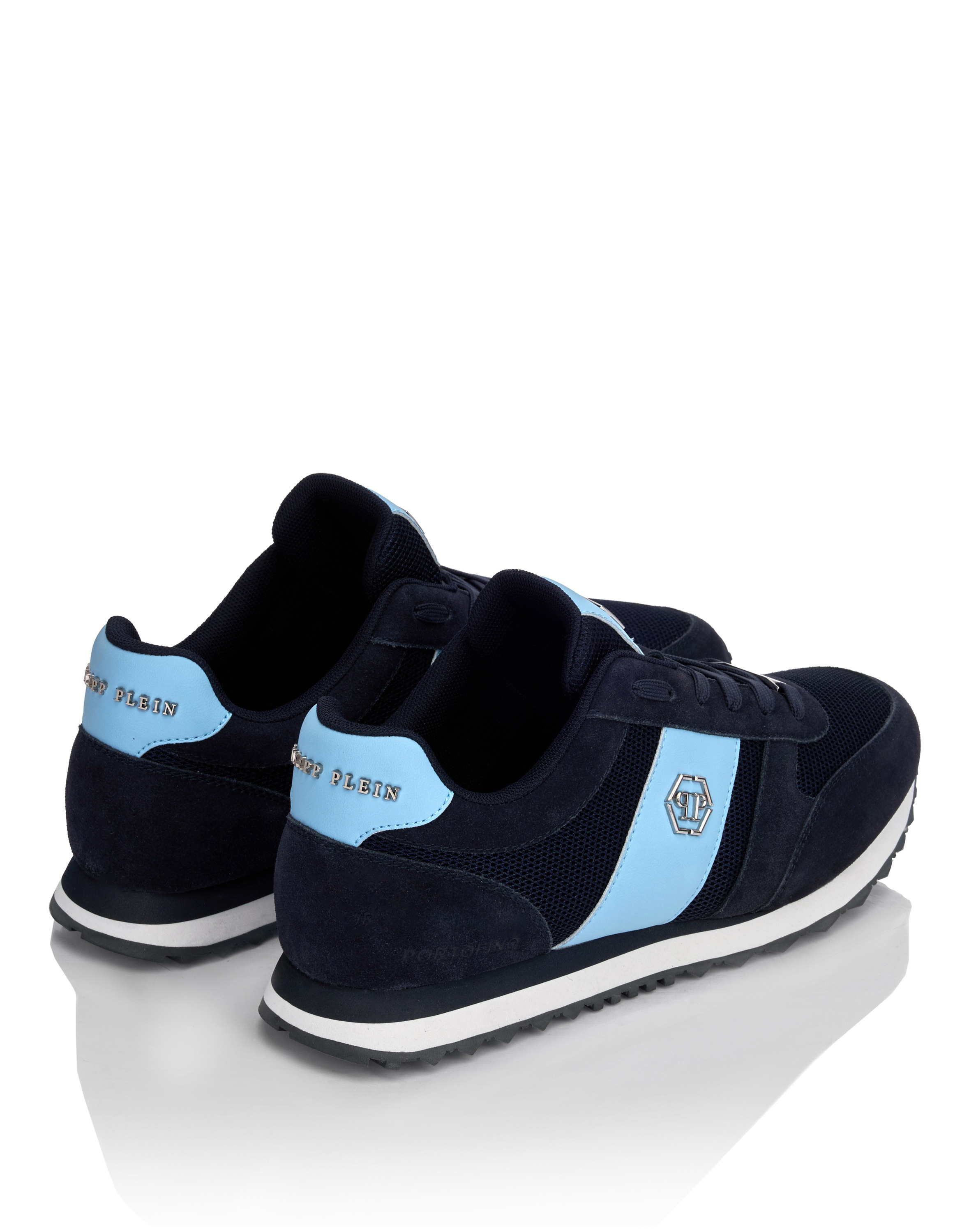 Philipp Plein Hexagon Sneaker Dunkelblau/Hellblau 39 6