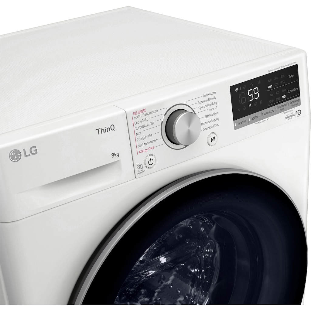 LG Waschmaschine »F4WV7081«, F4WV7081, 8 kg, 1400 U/min