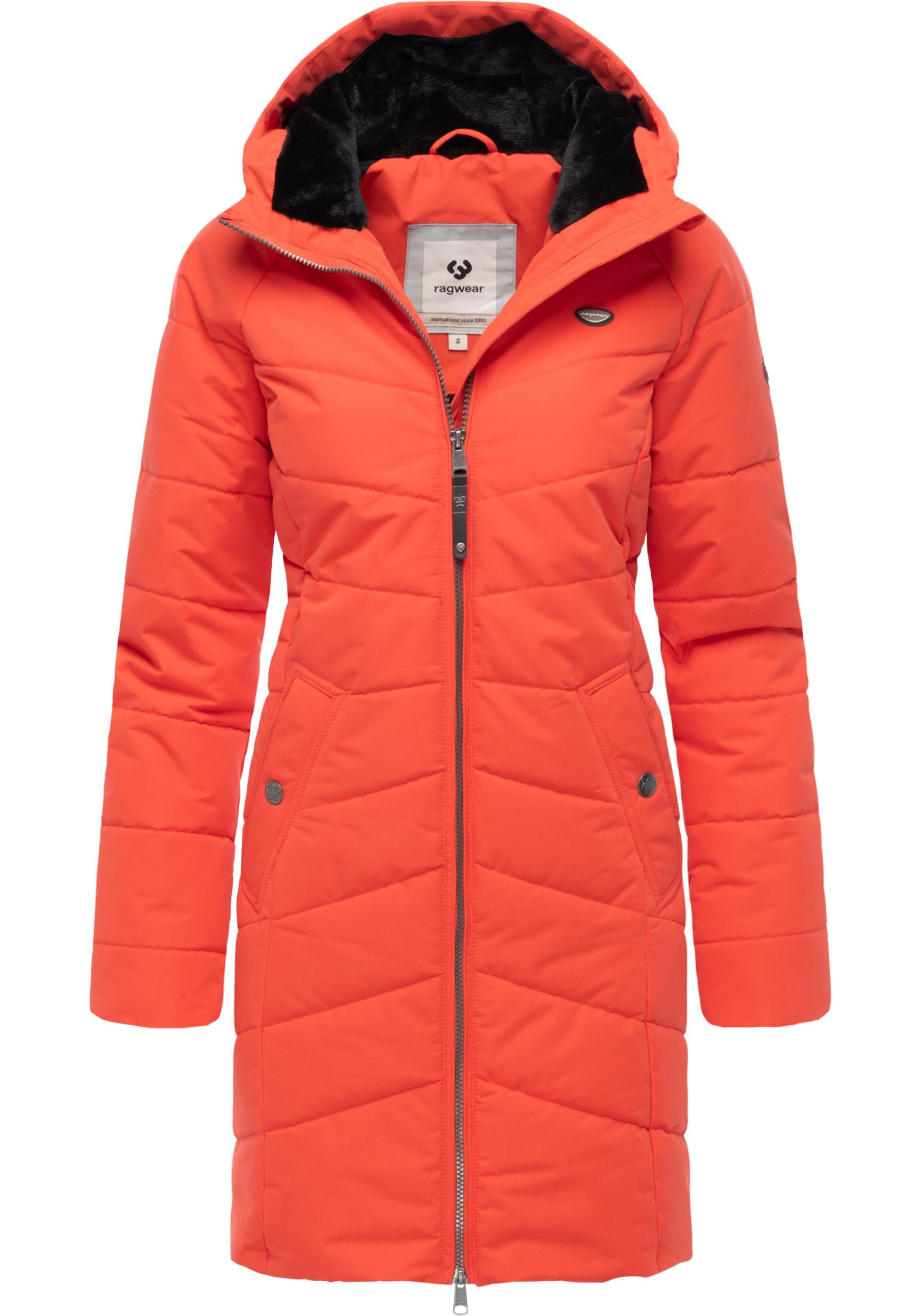 Ragwear Wintermantel "Noita YOUMODO" Winter Steppmantel mit Kapuze