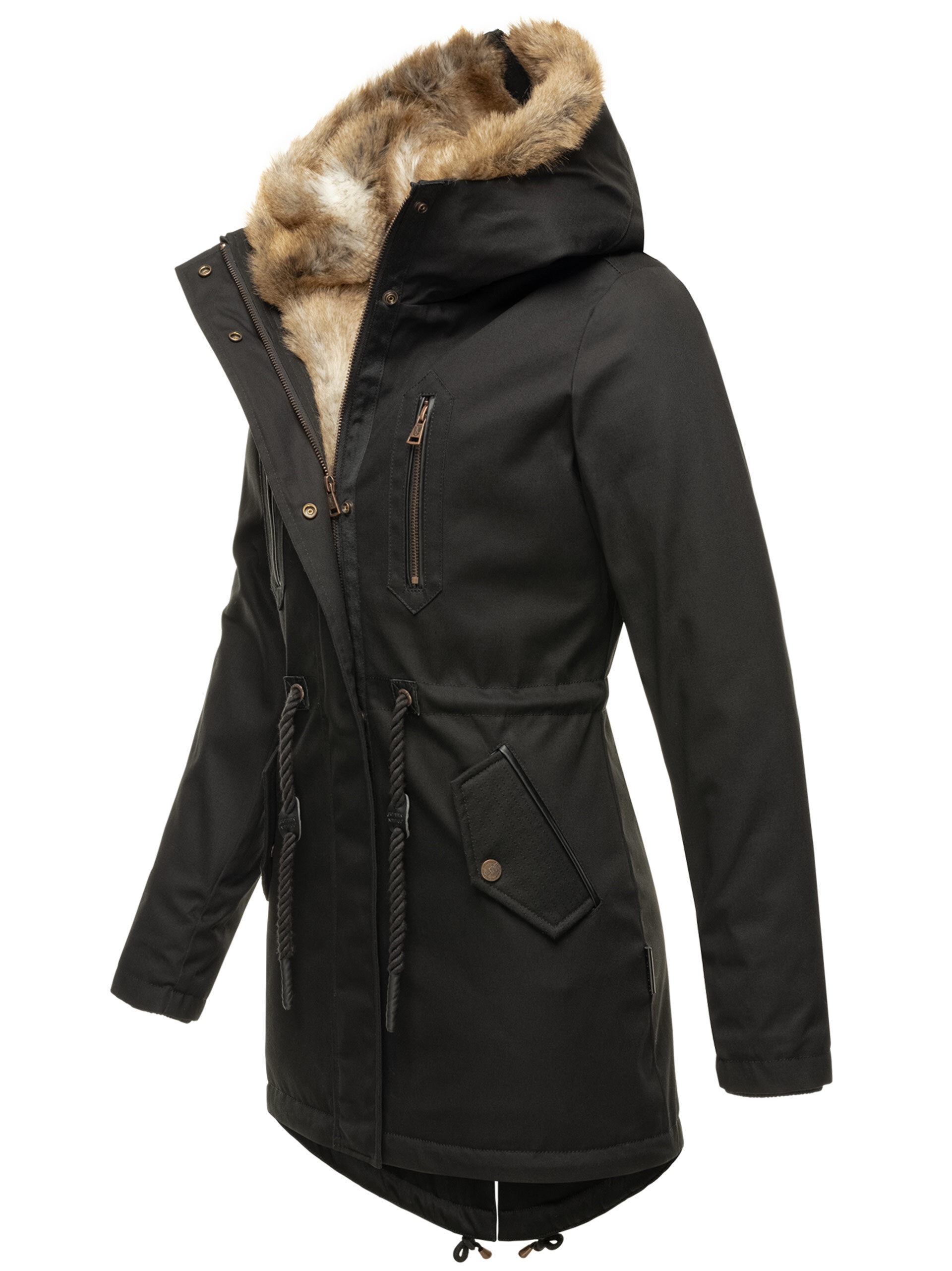 Navahoo Winterjacke "Diamond", Designer Winterjacke mit Teddyfell gefüttert günstig online kaufen