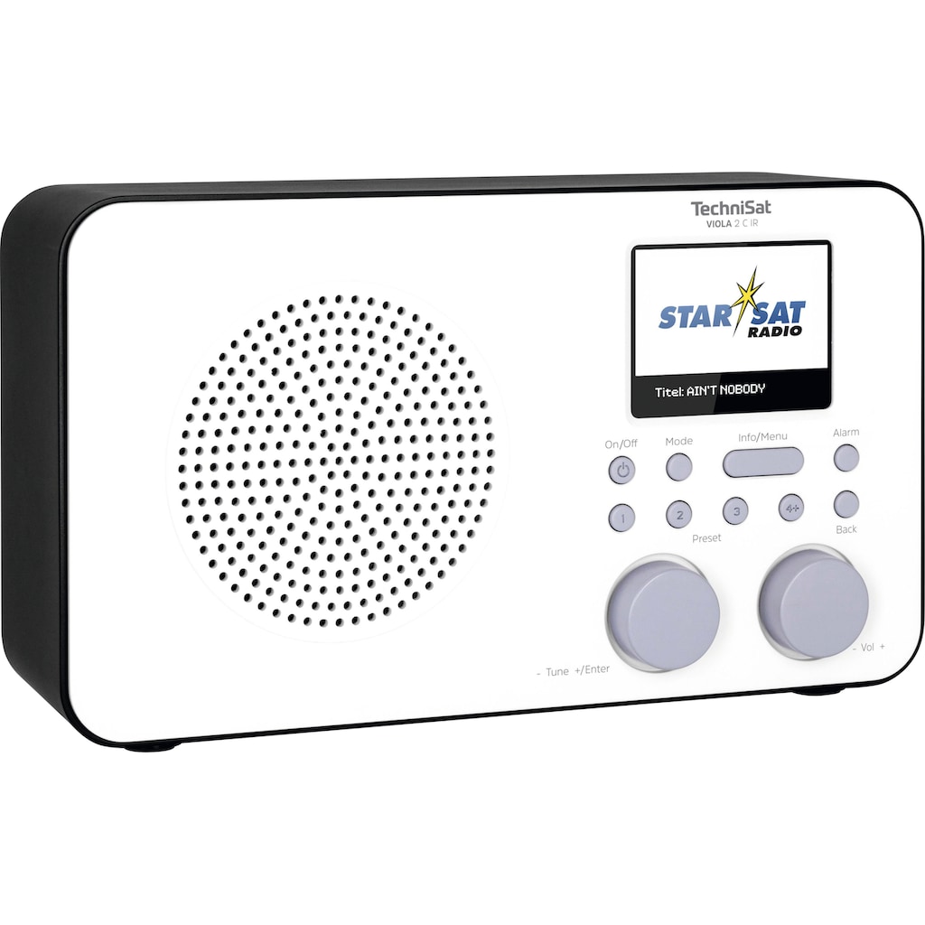 TechniSat Internet-Radio »VIOLA 2 C IR Tragbares«, (WLAN Digitalradio (DAB+)-UKW mit RDS-Internetradio), mit DAB+, Farbdisplay, Akku