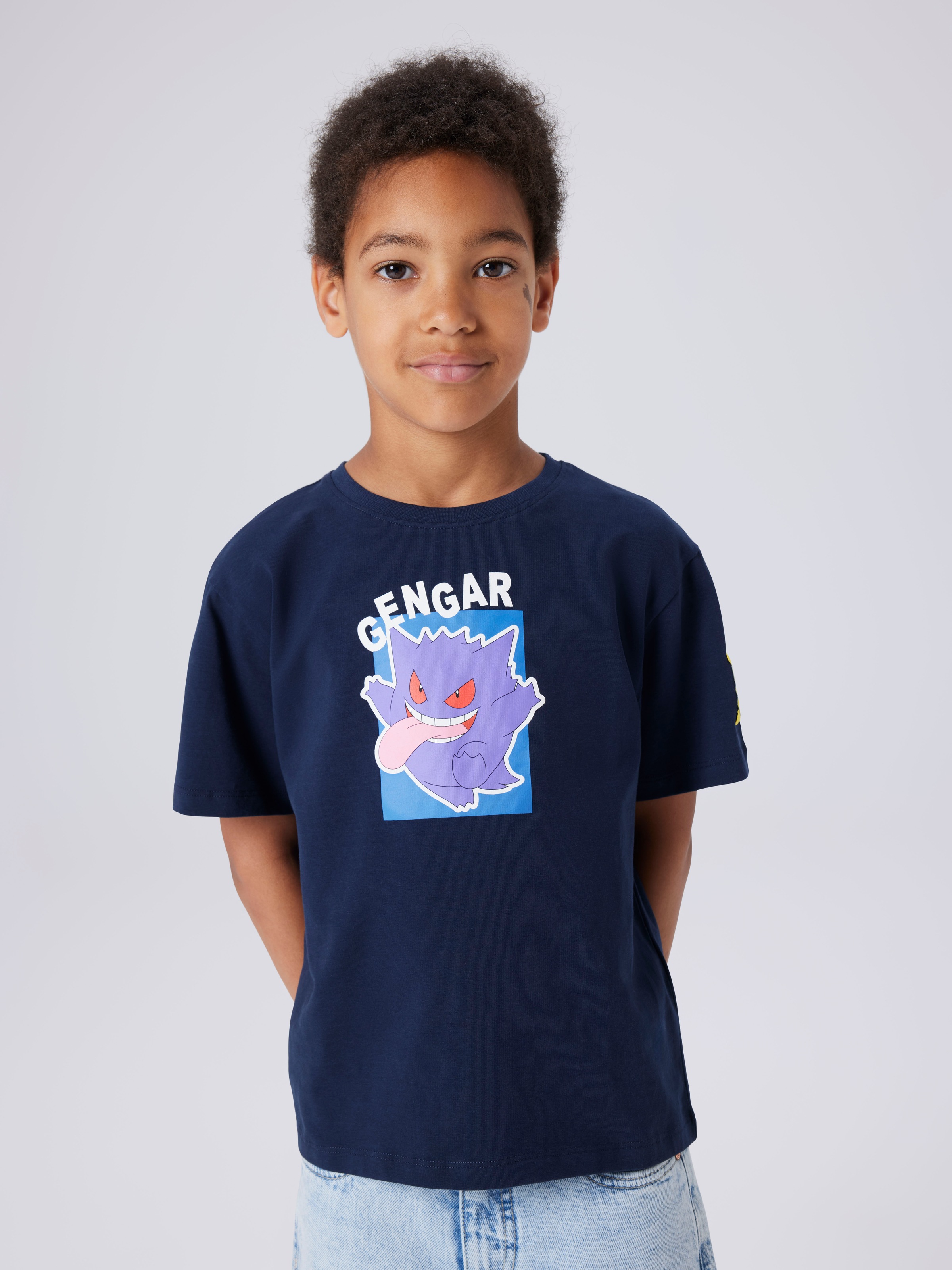 Name It T-Shirt "Nkmjeb Pokemon Ss Nreg Top Box Noos Sky" Mit Front- Und Rückendruck