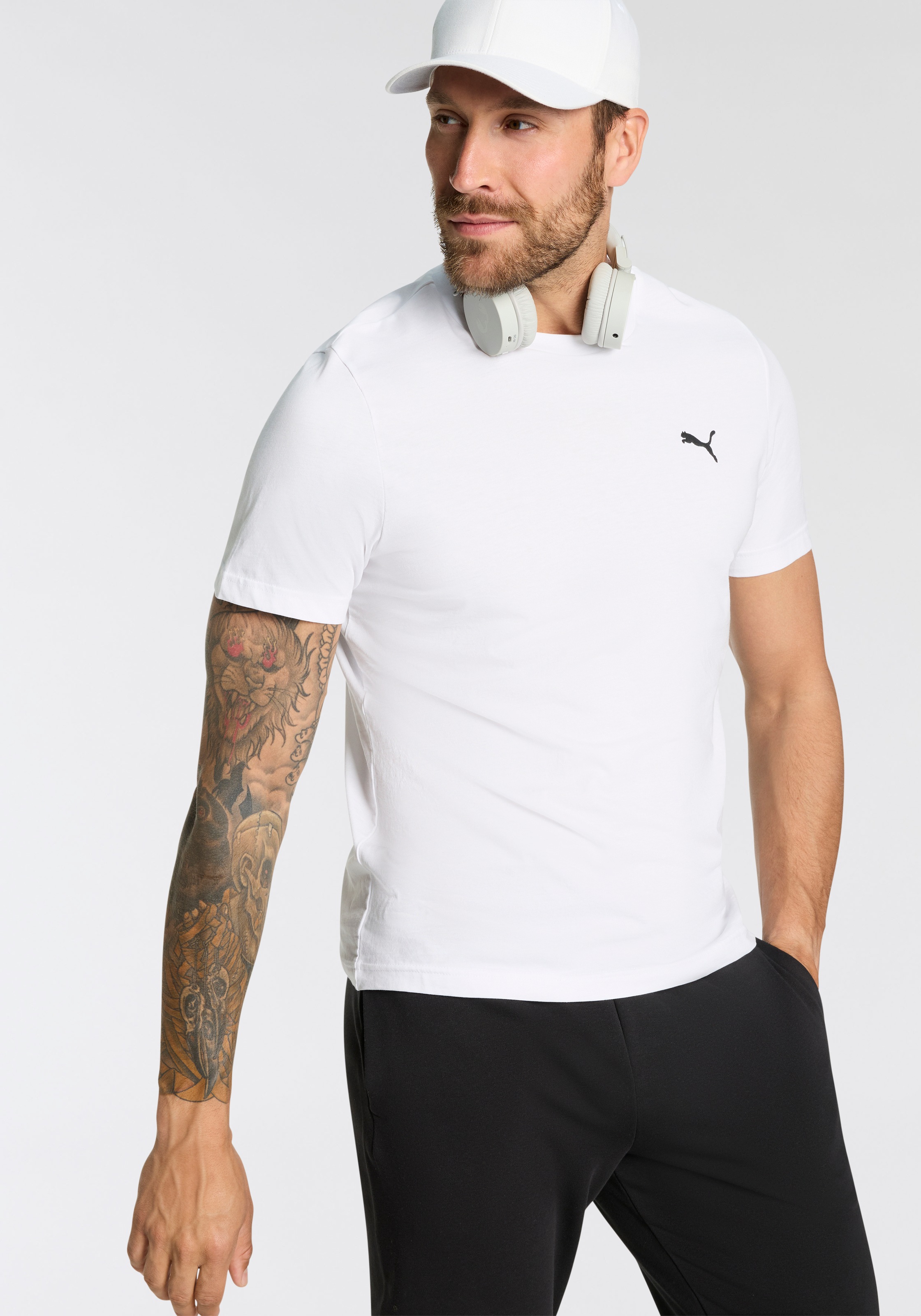 PUMA T-Shirt "ESS LOGO TEE MULTIPACK M" 2 Stk. Regular Fit, sportlicher Sti günstig online kaufen