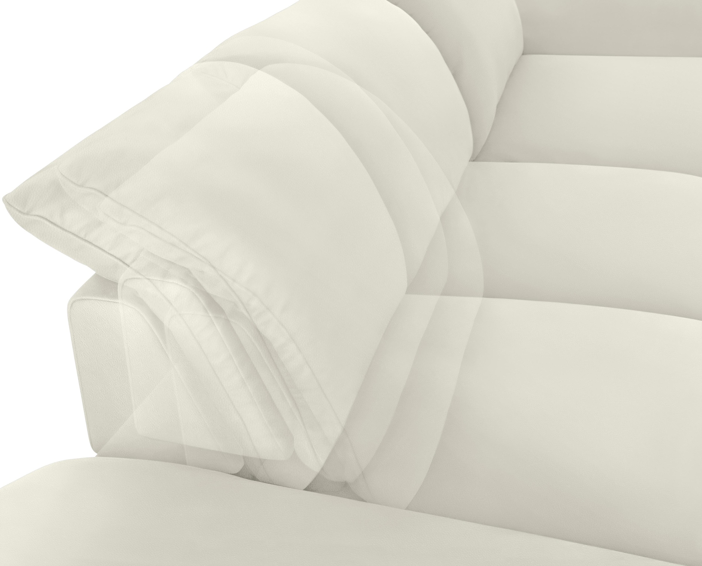 W.SCHILLIG Ecksofa »enjoy&MORE, Designsofa, bequem, zeitlos und elegant, L-Form«, mit Sitztiefenverstellung, Füße silber matt, Breite 340 cm