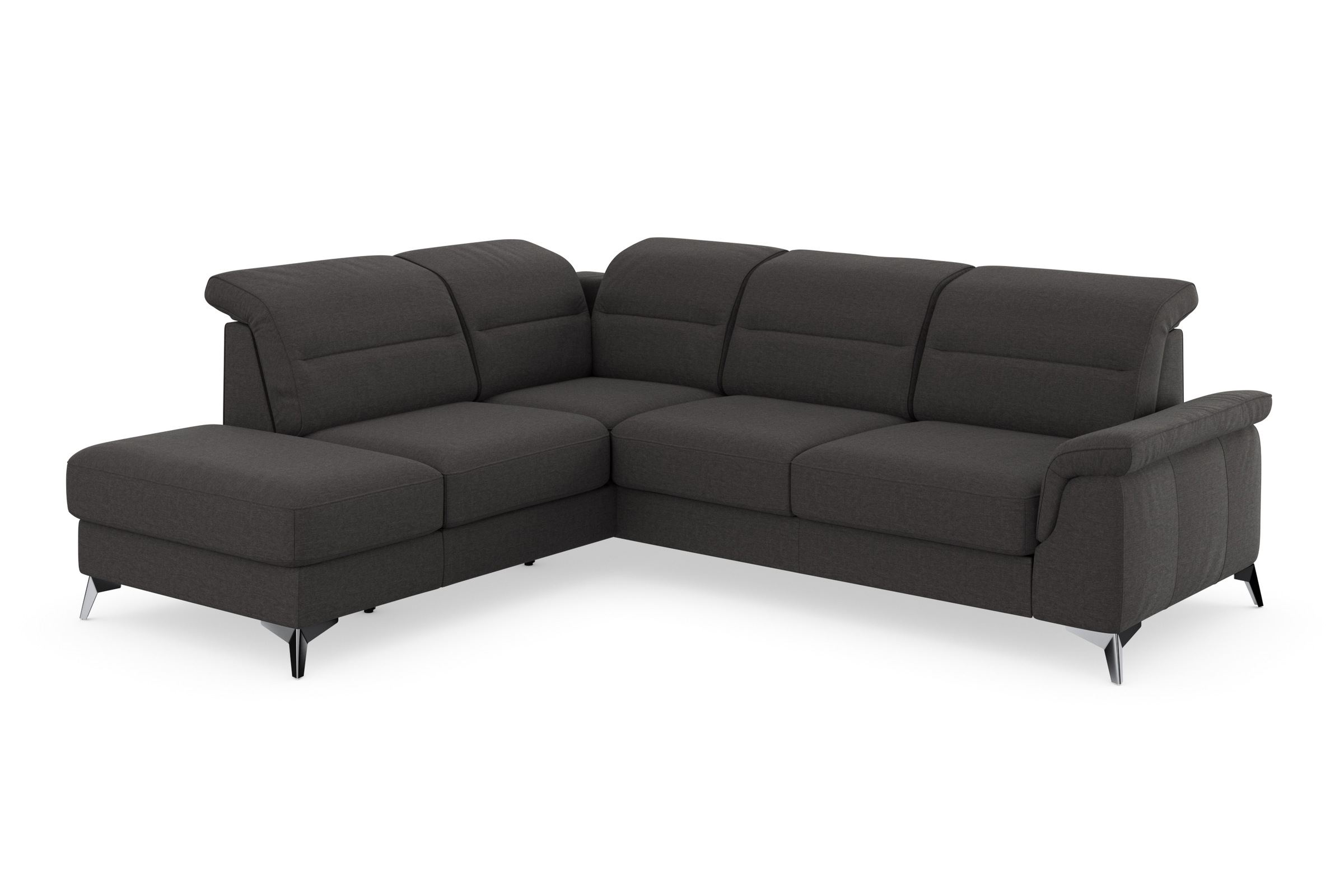 Thumbnail - sit&more Ecksofa "Sinatra L-Form" mit Ottomane, optional mit Kopfteilverstellung und Armteilfunktion