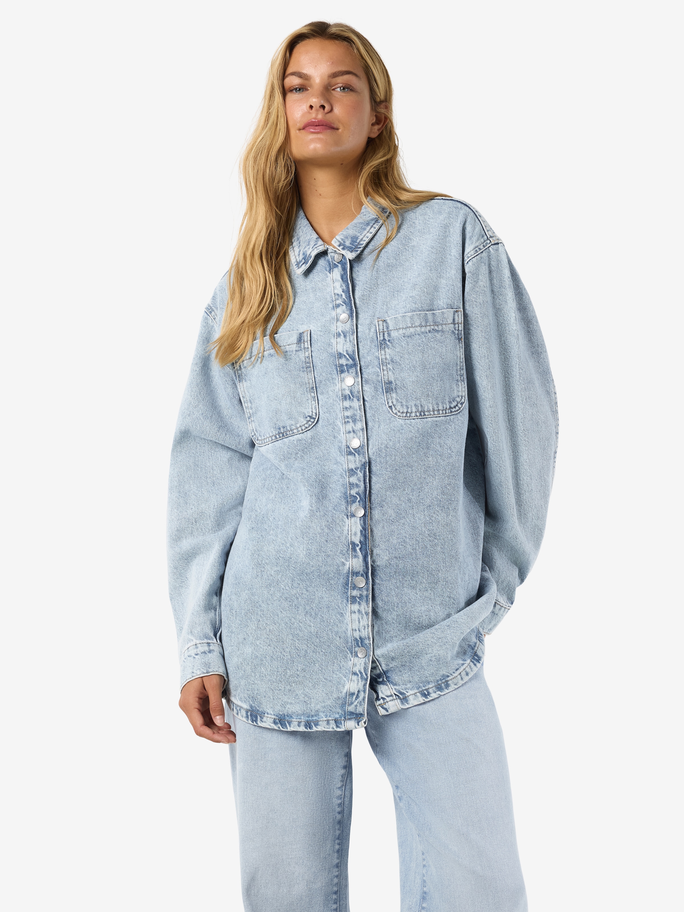 Noisy may Jeansbluse "NMALVA L/S DENIM SHACKET AZ352LB NOOS" günstig online kaufen