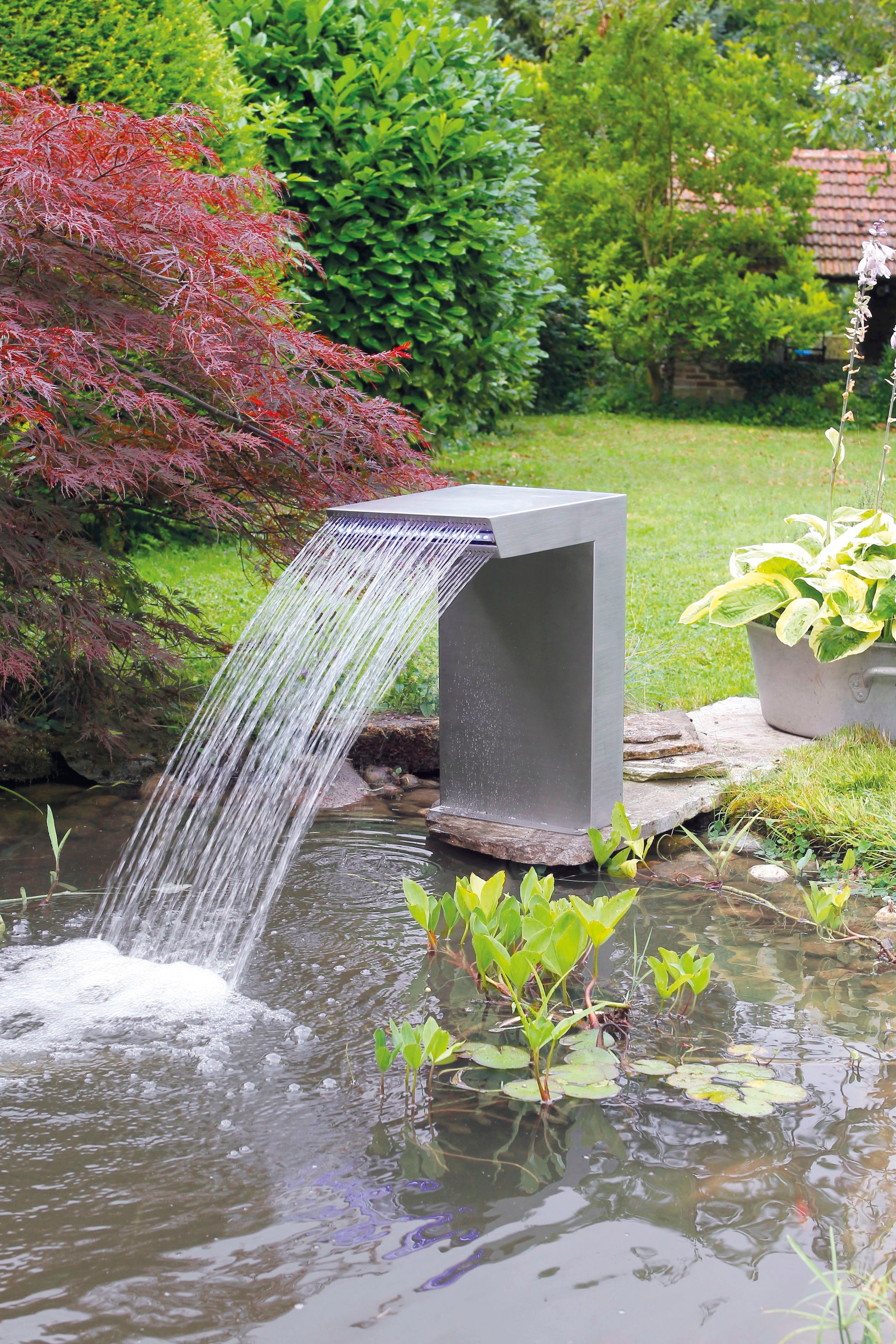 Ubbink Poolwasserfall »Straight LED«, 72 feine Wasserdüsen