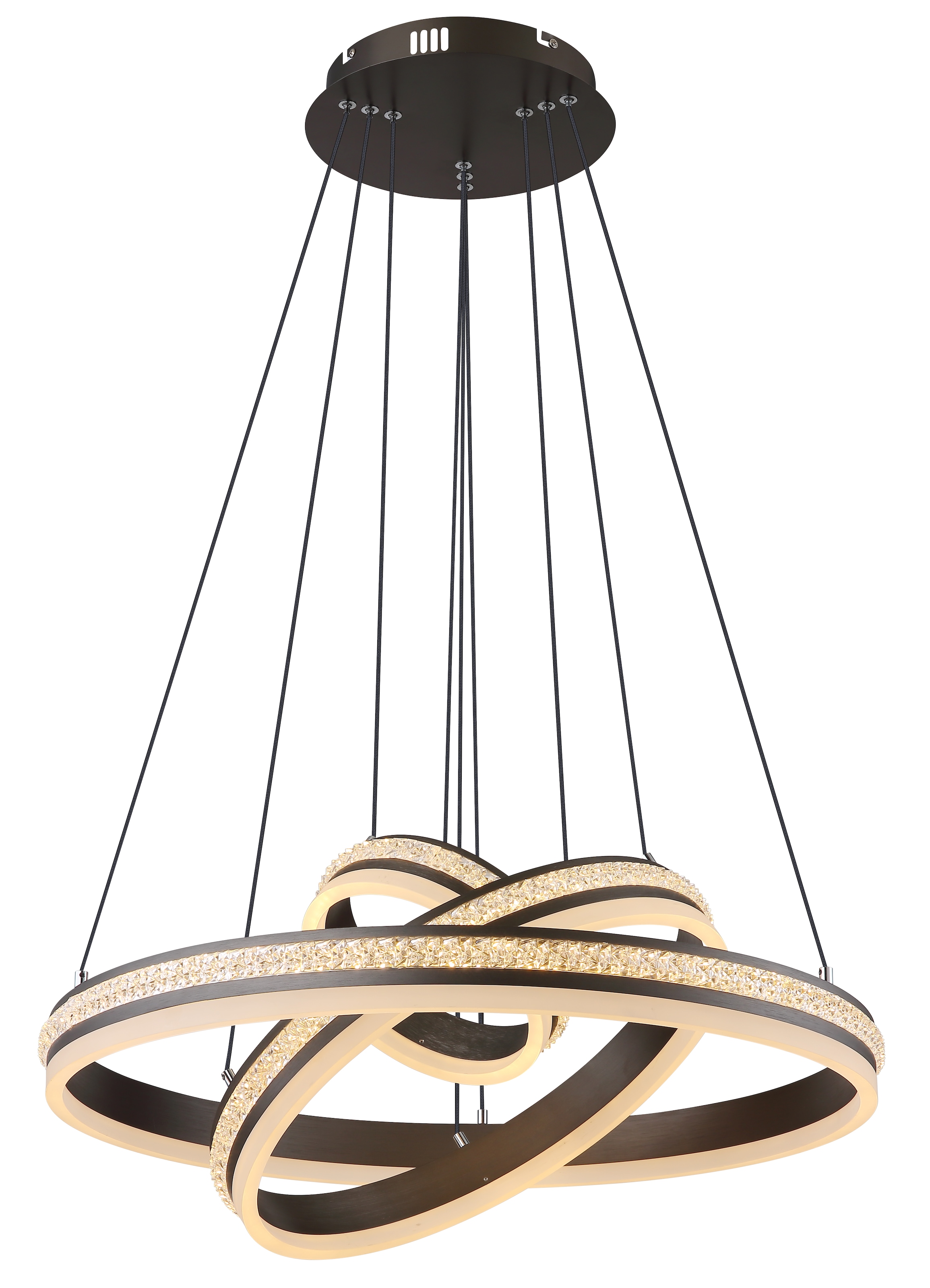 GLOBO LIGHTING LED Pendelleuchte »GROUNI«, Leuchtmittel LED-Modul | LED fest integriert, Hängelampe/Hängeleuchte/Wohnzimmer/Esstisch/elegant