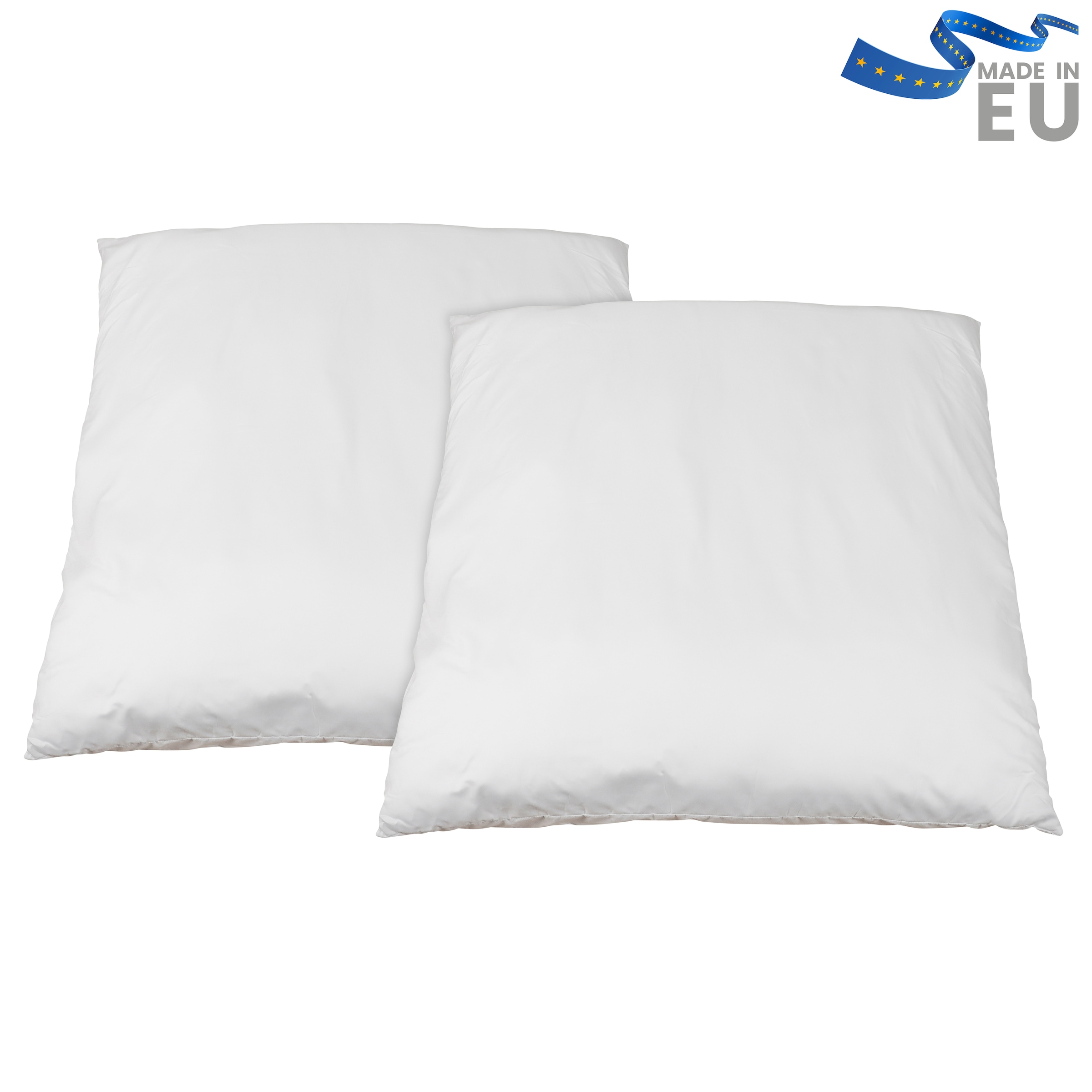 Beco Microfaserkissen "MF 50 glatt" Füllung: Klimafaser Bezug: Microfaser Spar-Set, 2-tlg Kissen-Set, 2 Stk. tlg. Kissen Set in 4 Größen