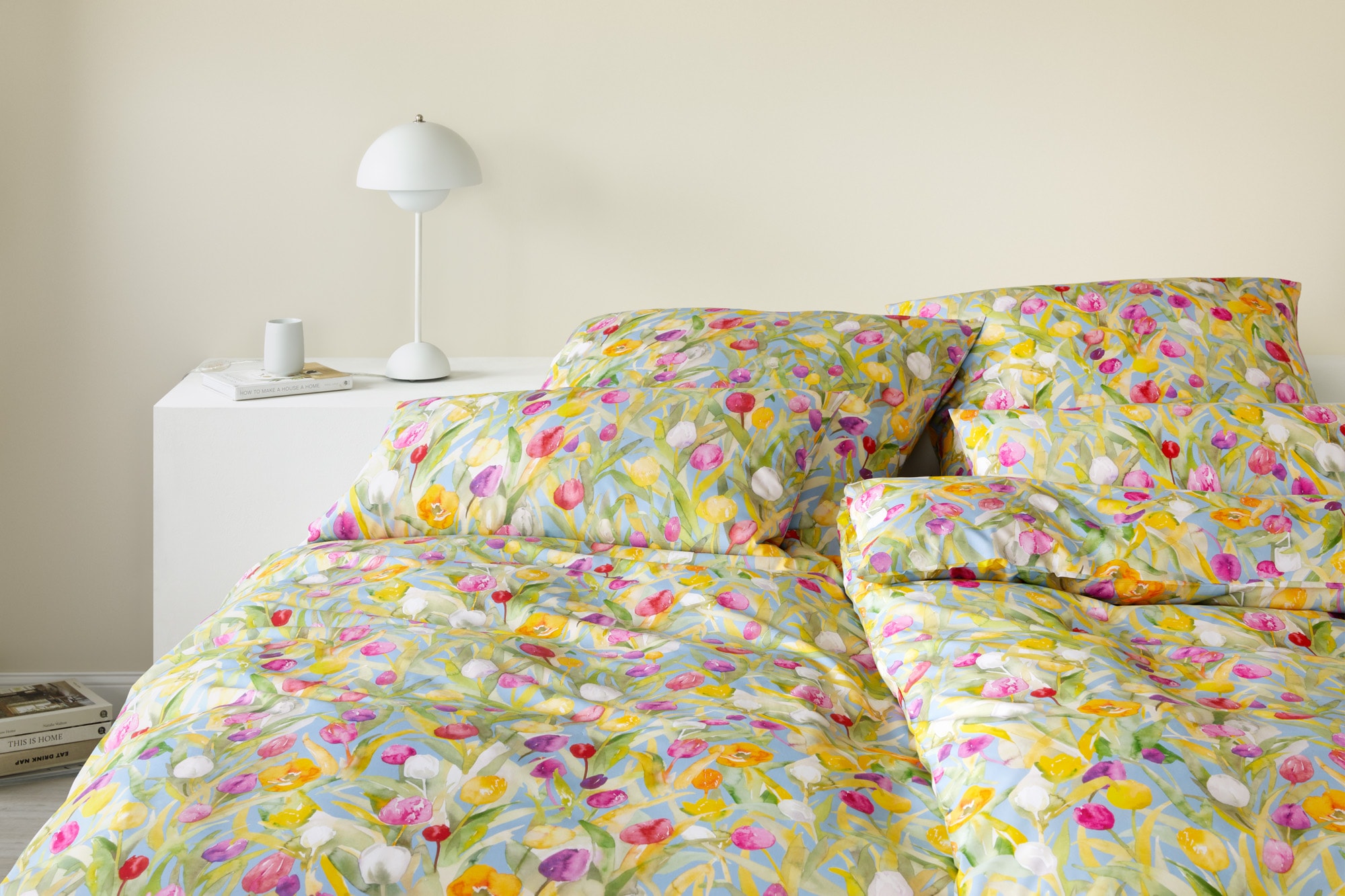 Elegante Bettwäsche "Tulpen" 2 angenehmes Hautgefühl