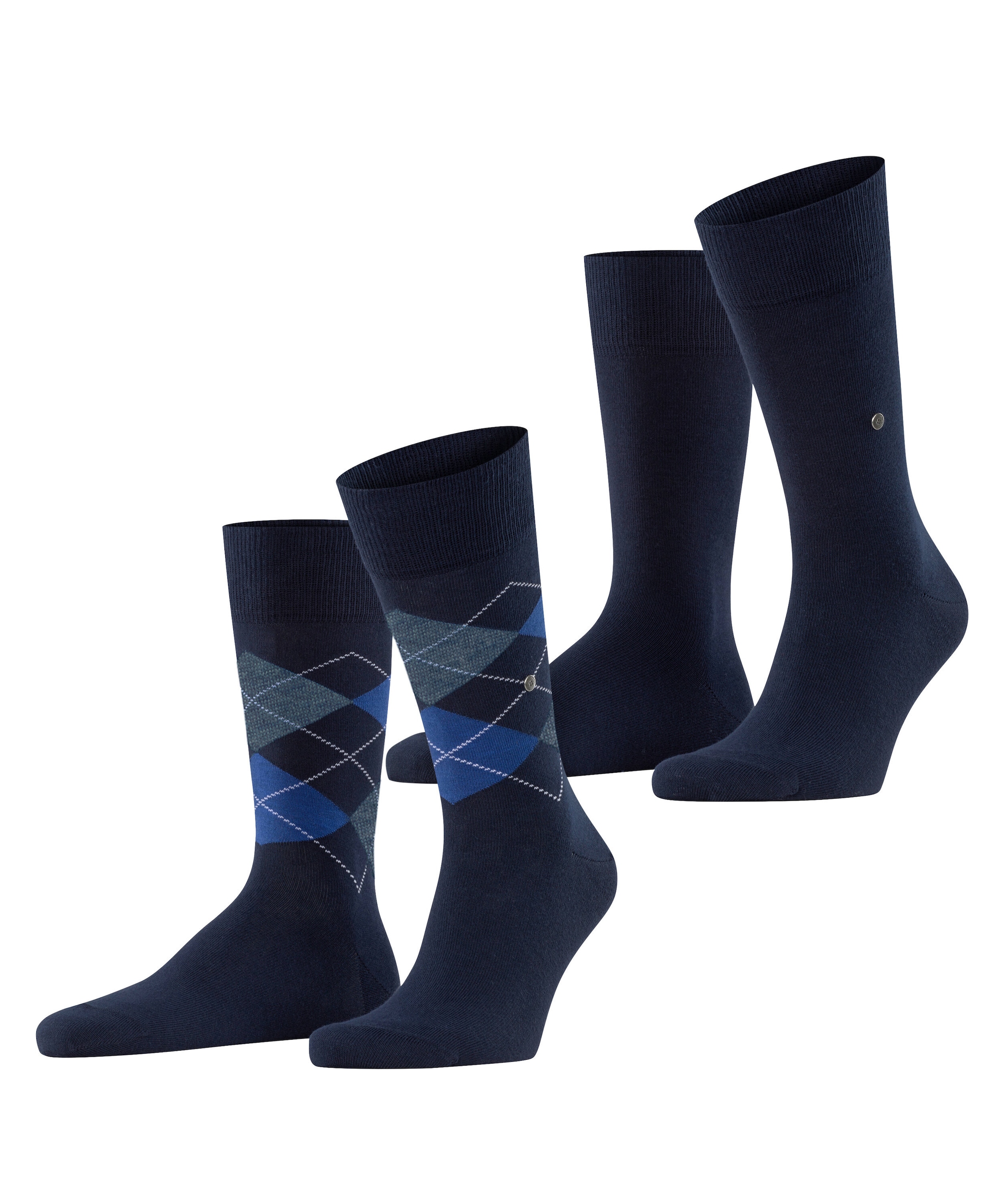 Burlington Socken »Everyday Argyle Mix« 2 Paar,  atmungsaktiv, Einheitsgröße 40-46, Argyle-Muster