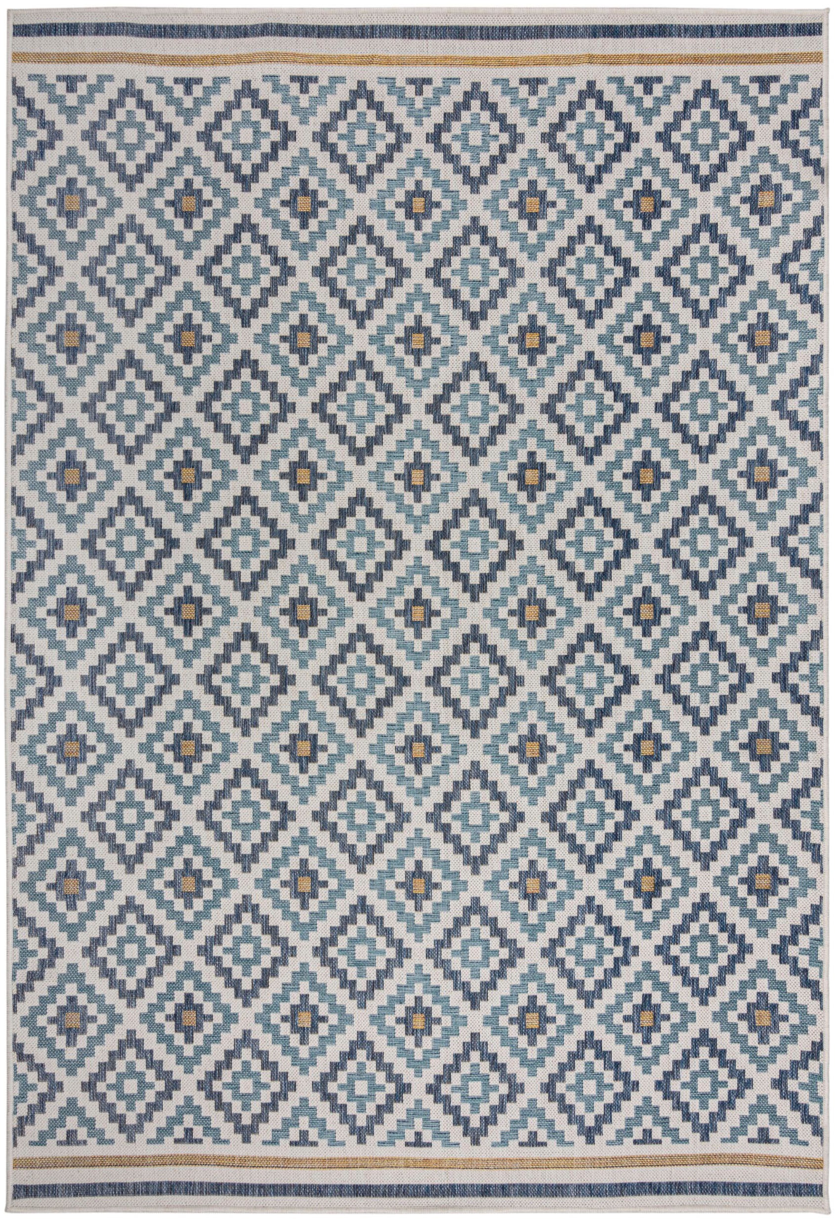 FLAIR RUGS Teppich »ZiaTrellis«, rechteckig, 4 mm Höhe, Zia Trellis Indoor Outdoor-Teppich