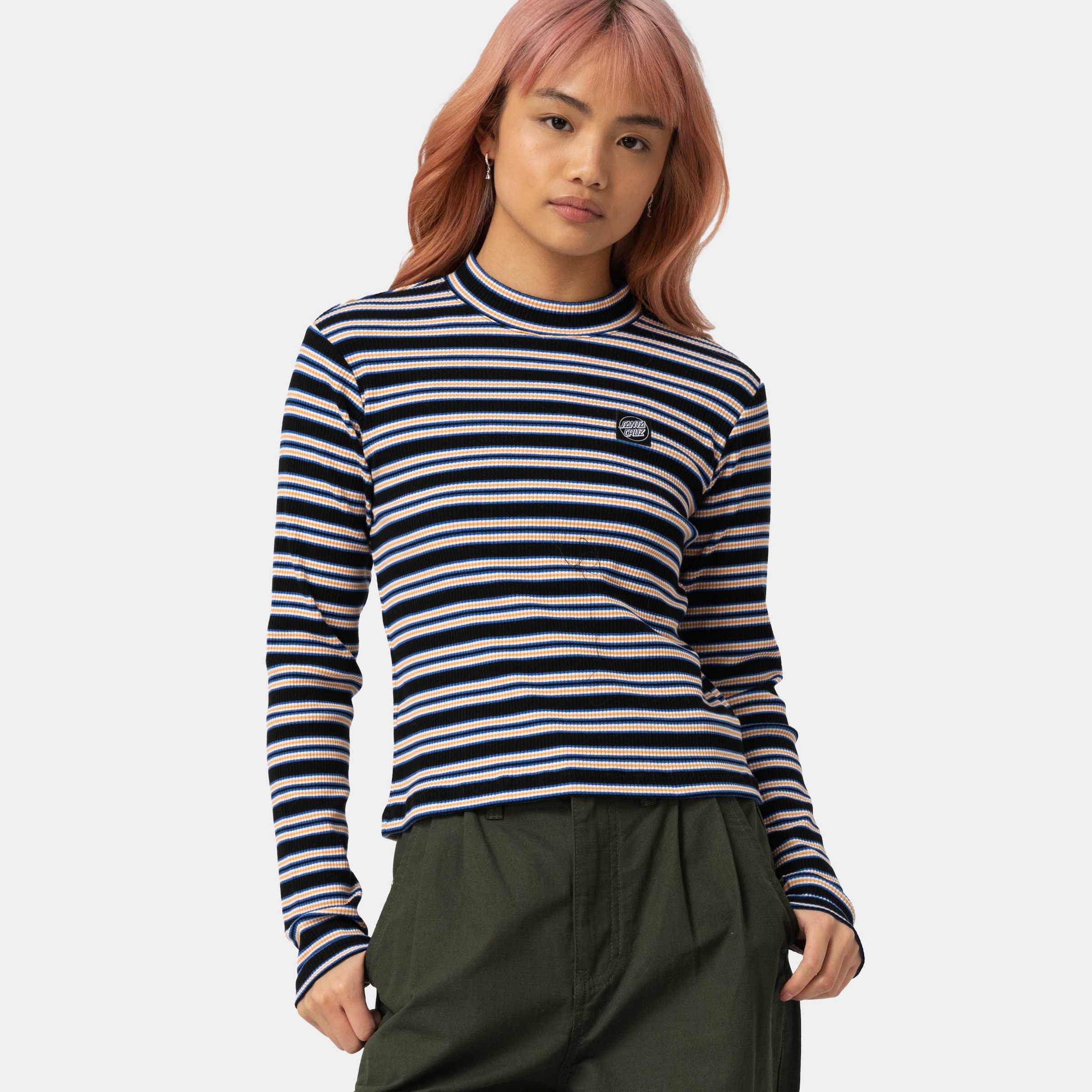 Santa Cruz Langarmshirt "OPUS DOT MOCK NECK LS TOP" 1 Stk. tlg. günstig online kaufen