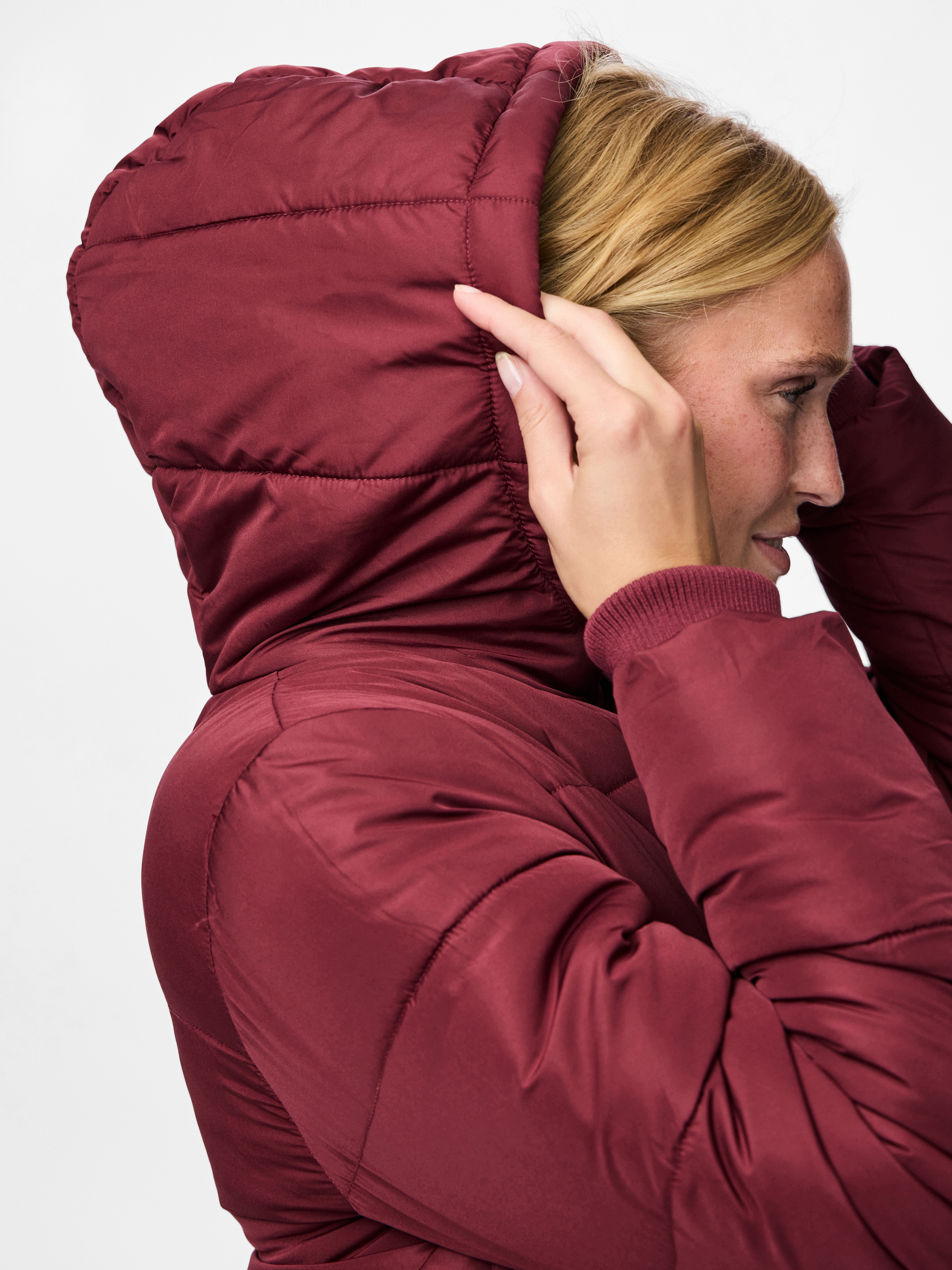 pieces Steppmantel »PCBEE NEW LONG PUFFER JACKET NOOS BC« Kunstfaser