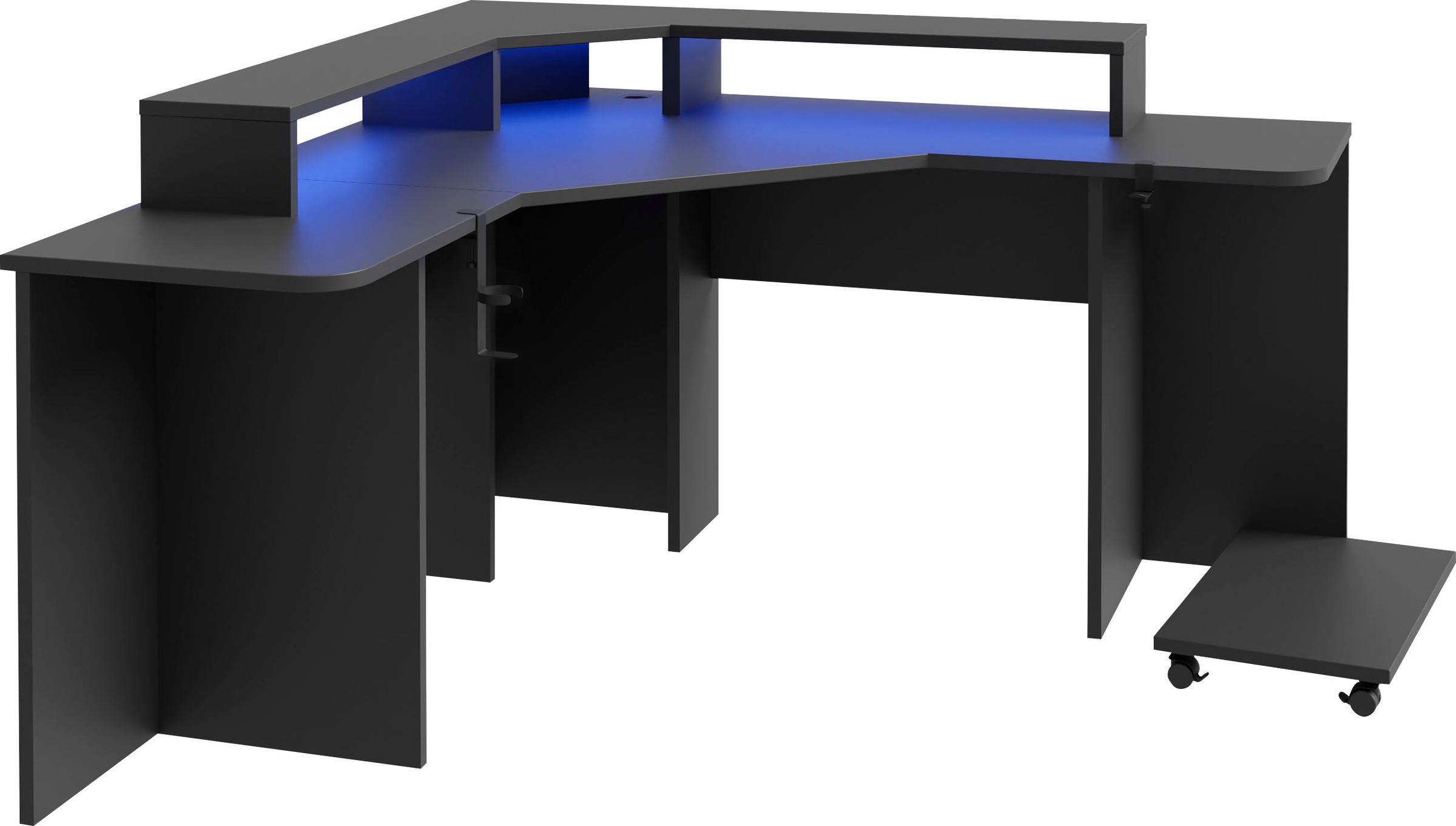 FORTE Gamingtisch "Tezaur", mit RGB-Beleuchtung, Breite 160 cm günstig online kaufen