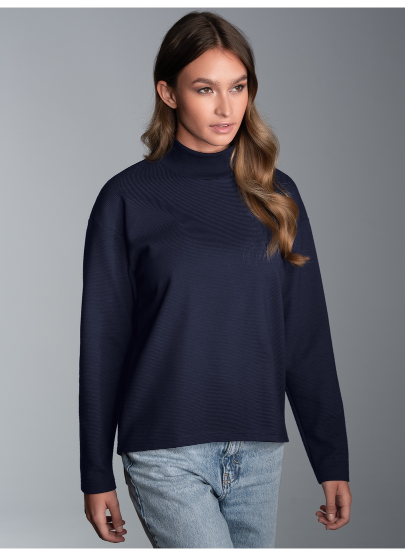 Trigema Sweatshirt »TRIGEMA Sweatshirt mit Stehkragen«