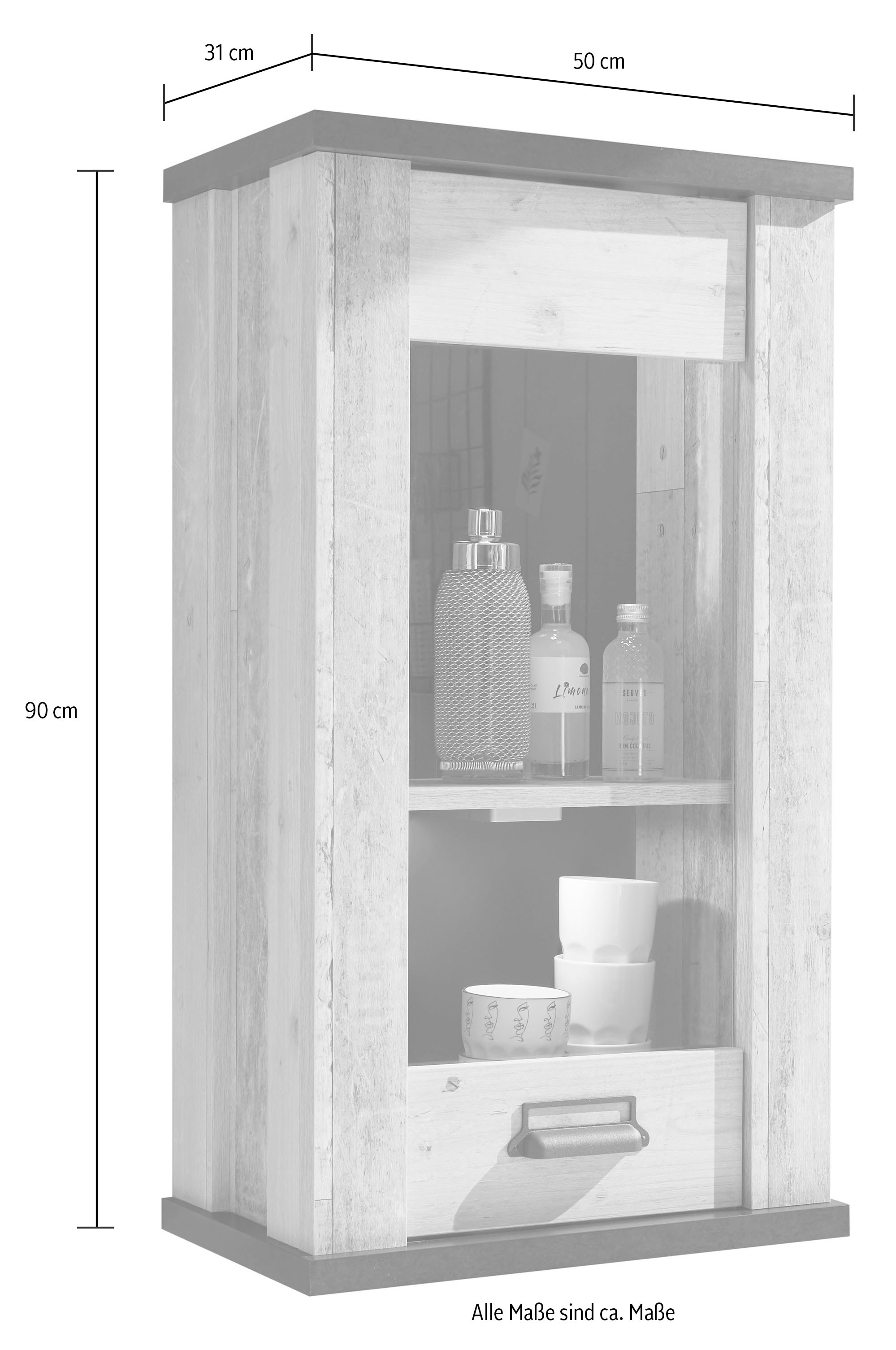 Home affaire Küche »Sherwood«, Breite 131 cm, ohne E-Geräte