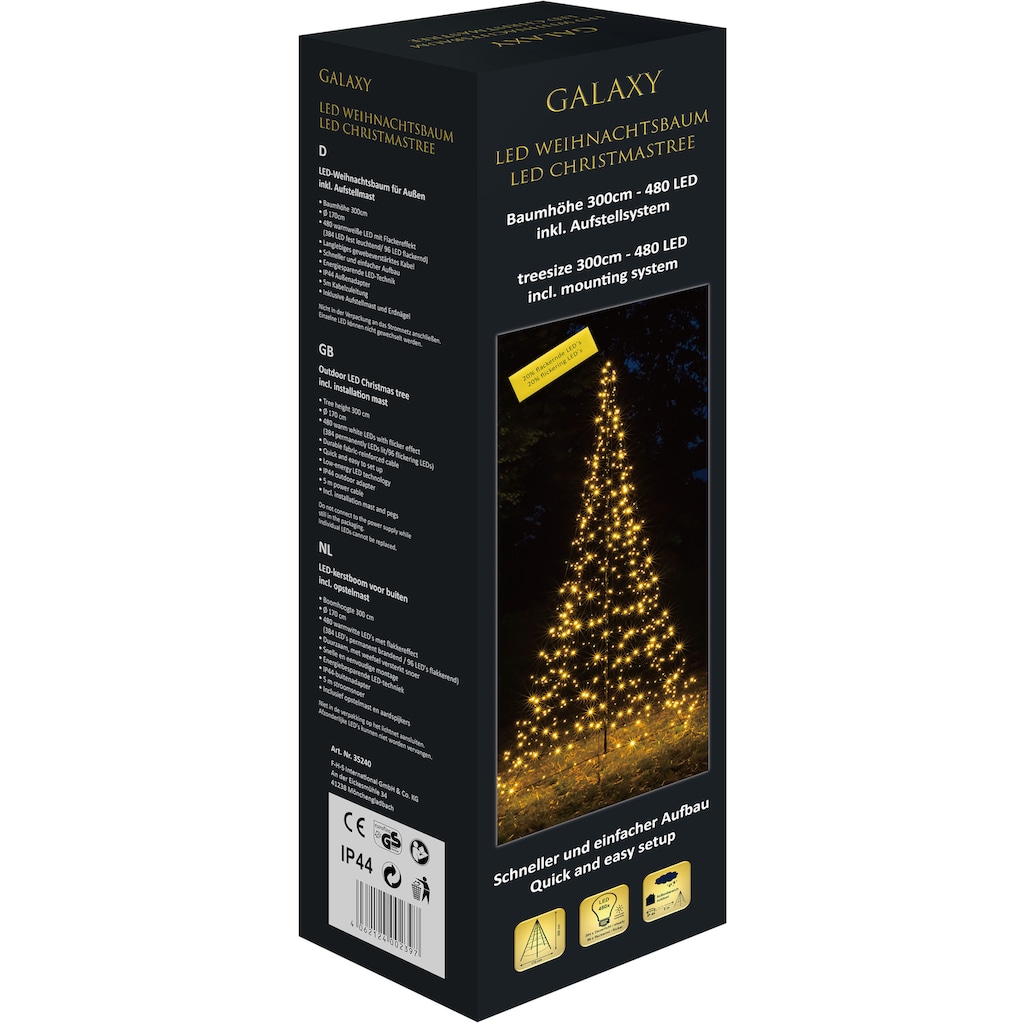 GALAXY LED Dekolicht »Weihnachtsdeko aussen«, 300 flammig-flammig