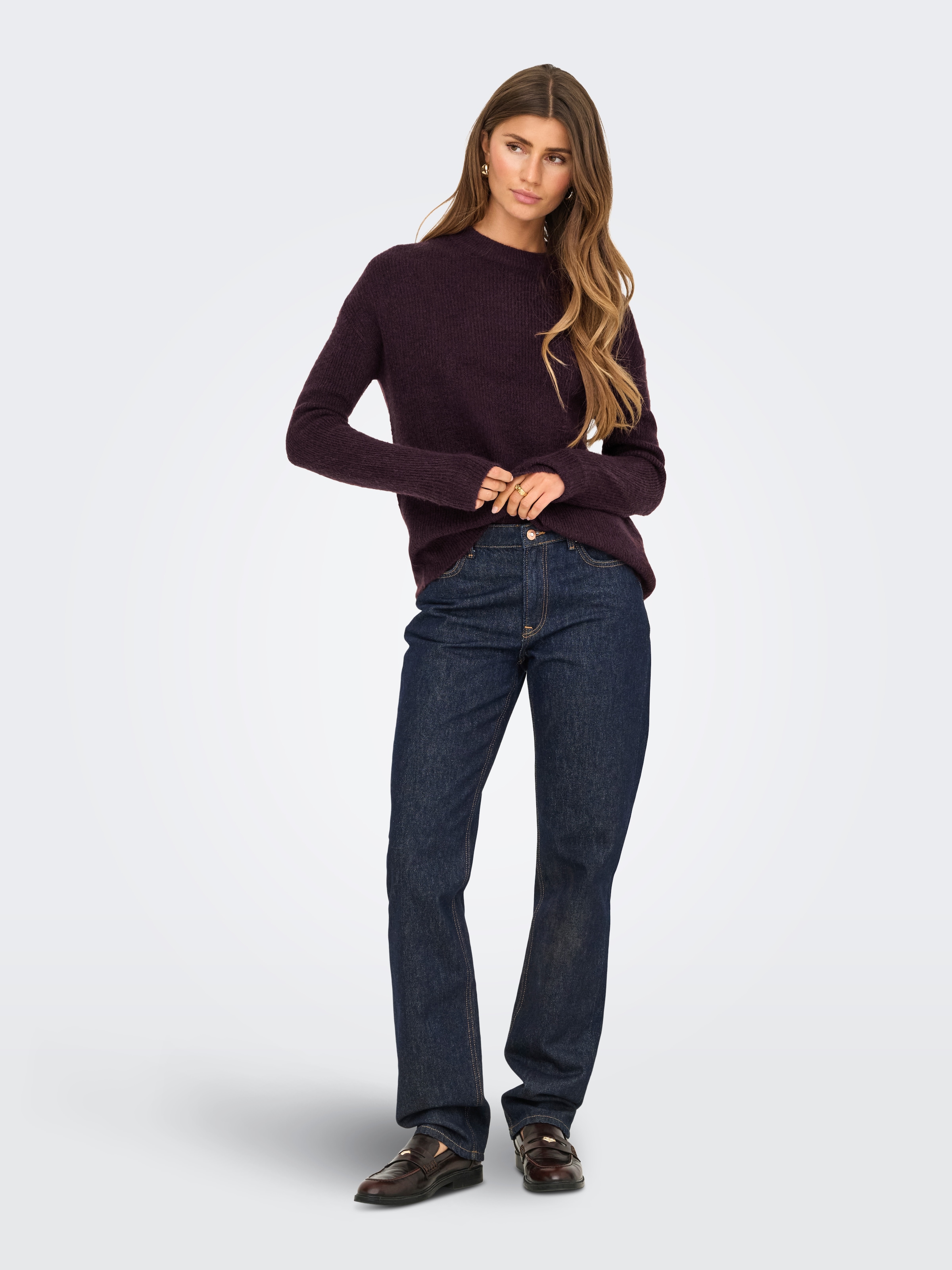 ONLY Strickpullover »ONLCAMILLA O-NECK L/S PULLOVER KNT«