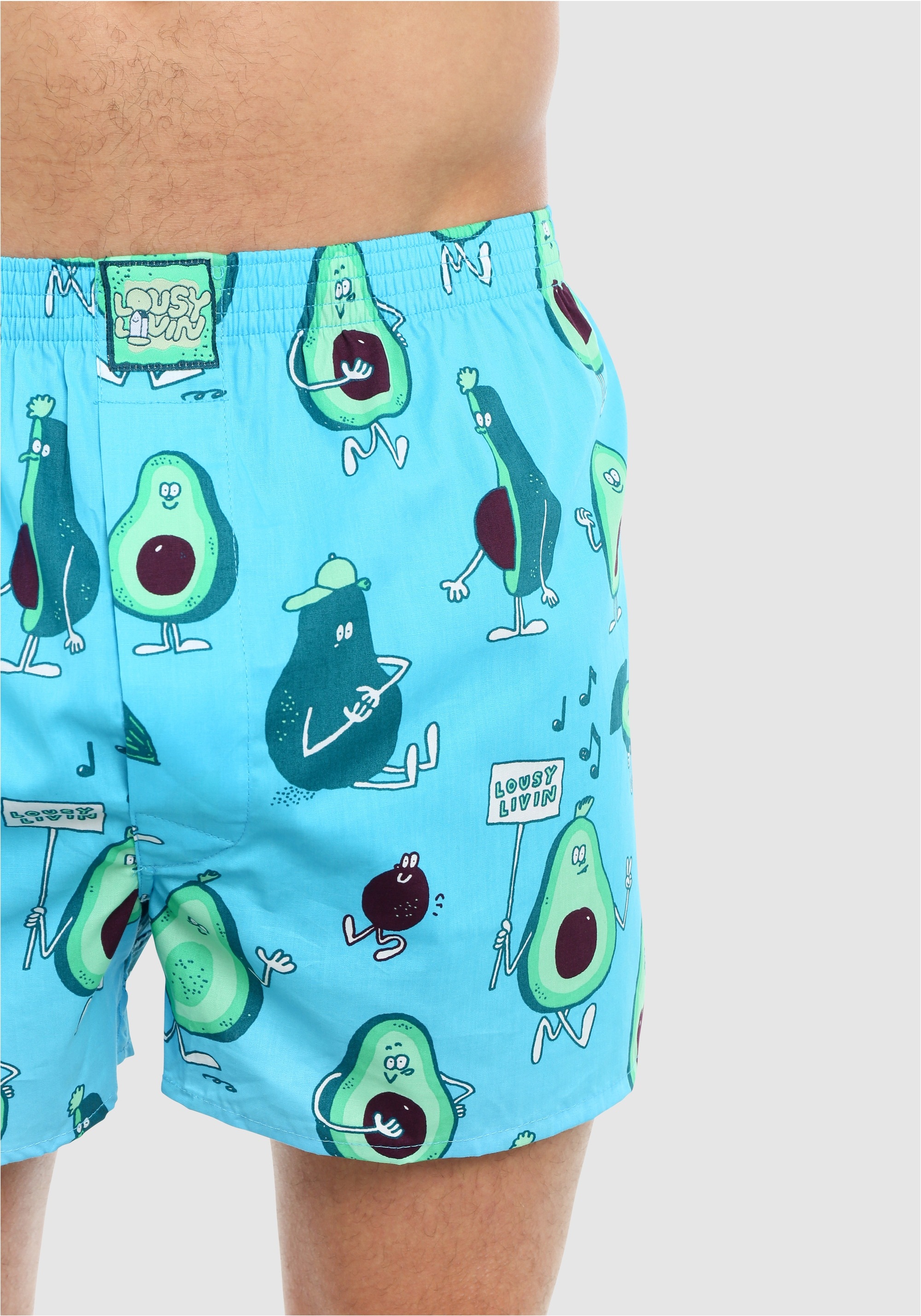 Lousy Livin Boxershorts »2 Pack Avocado & Broccoli« 2 Stk. tlg., Locker geschnitten
