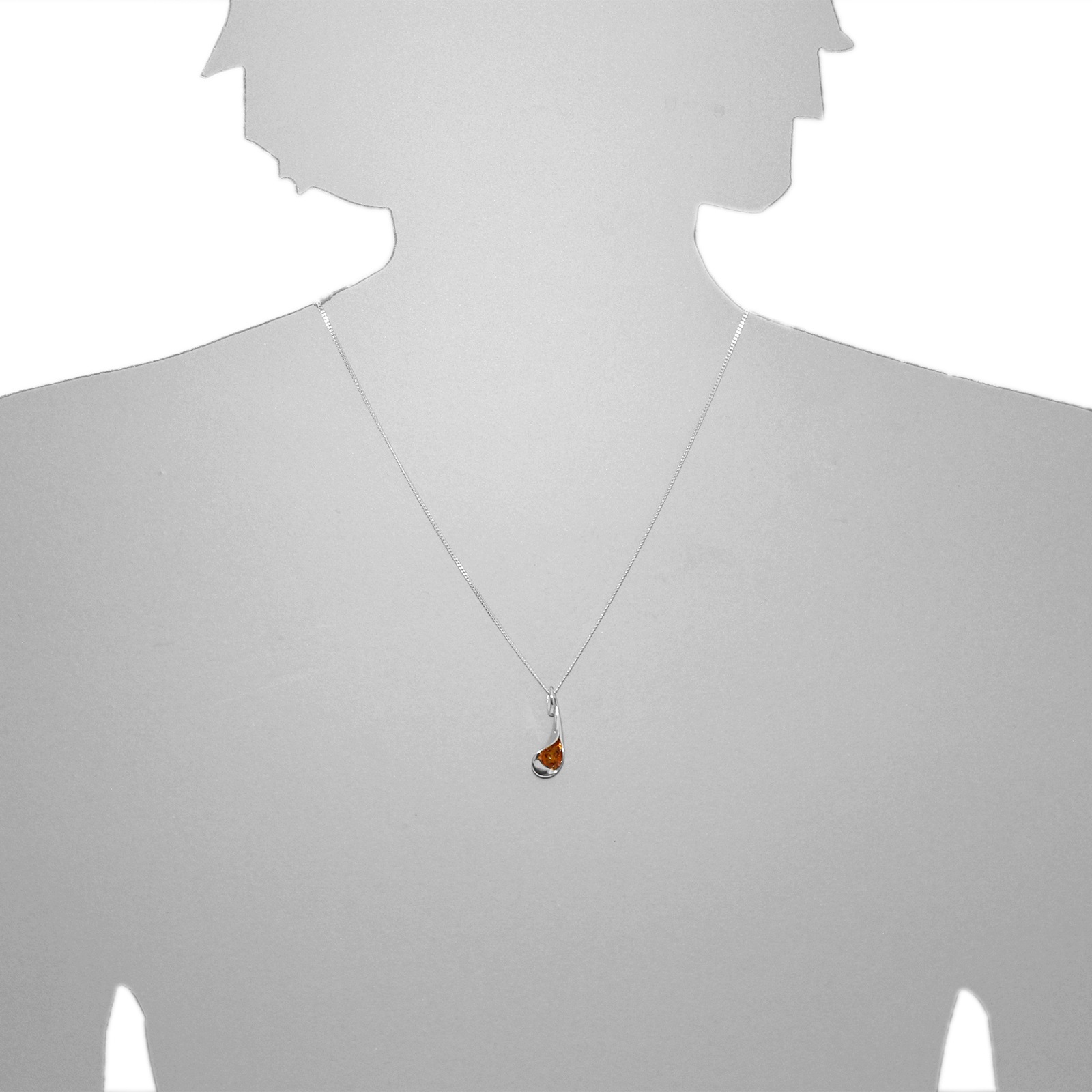 OSTSEE-SCHMUCK Kette mit Anhänger »- Jeanne - Silber 925/000 - Bernstein«