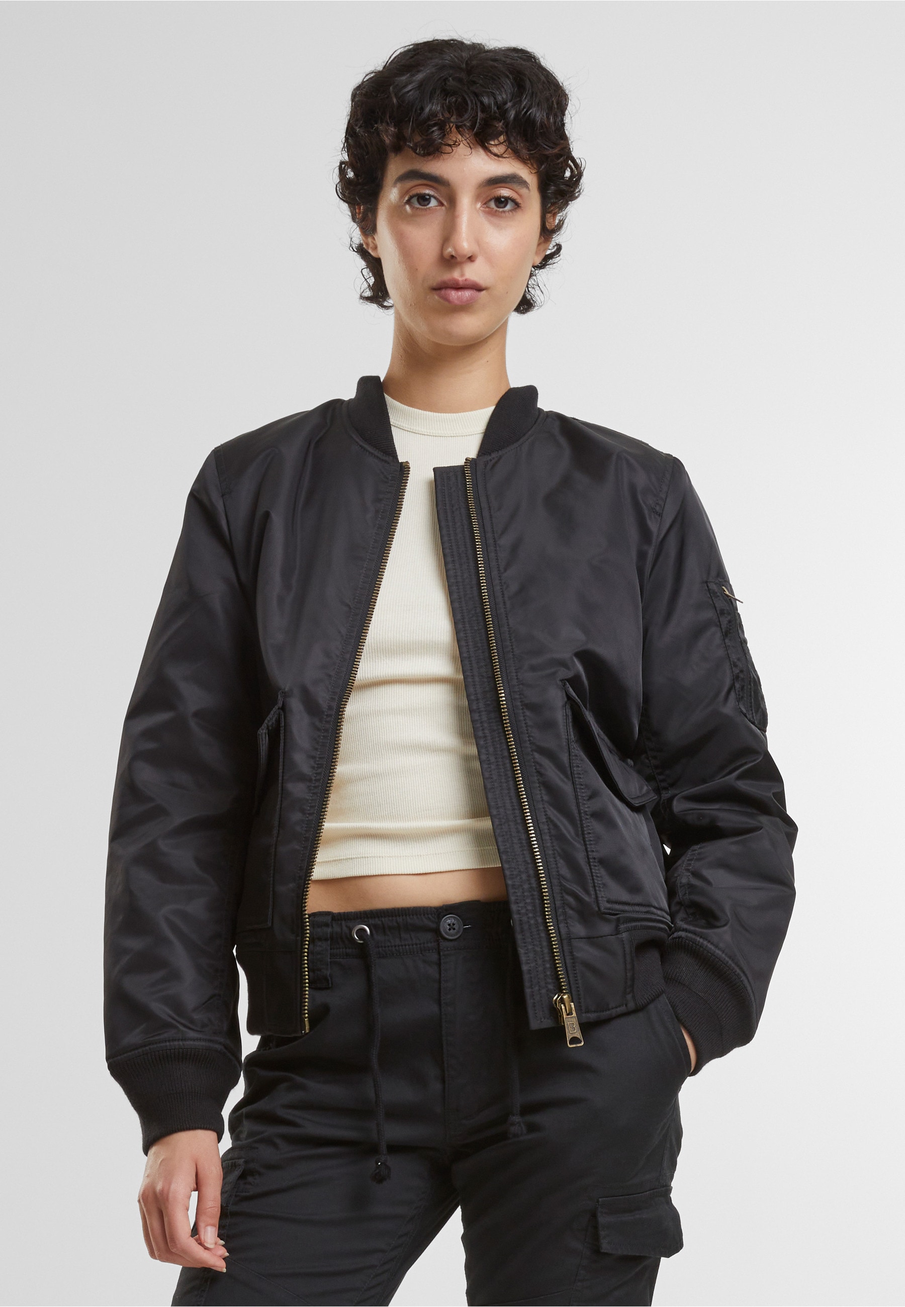 Brandit Bomberjacke »Brandit Brandit Women Sherpa Jacket« 1 Stk. tlg. ohne Kapuze